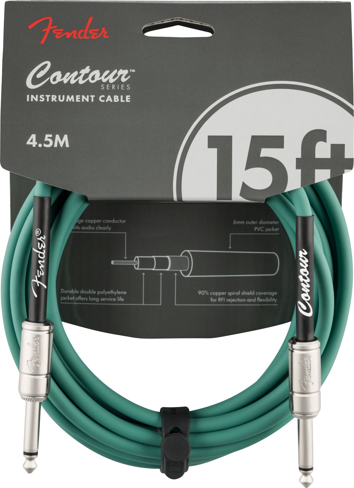 Fender Kabel Contour 4,5m Sherwood Green