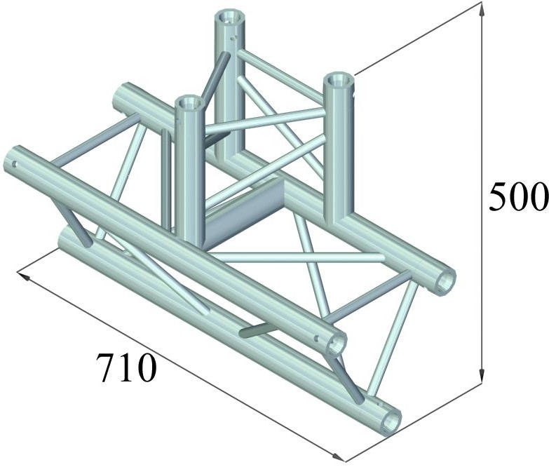 Alutruss TRILOCK 6082AT-38 3-Weg-T-Stück – Bild 2