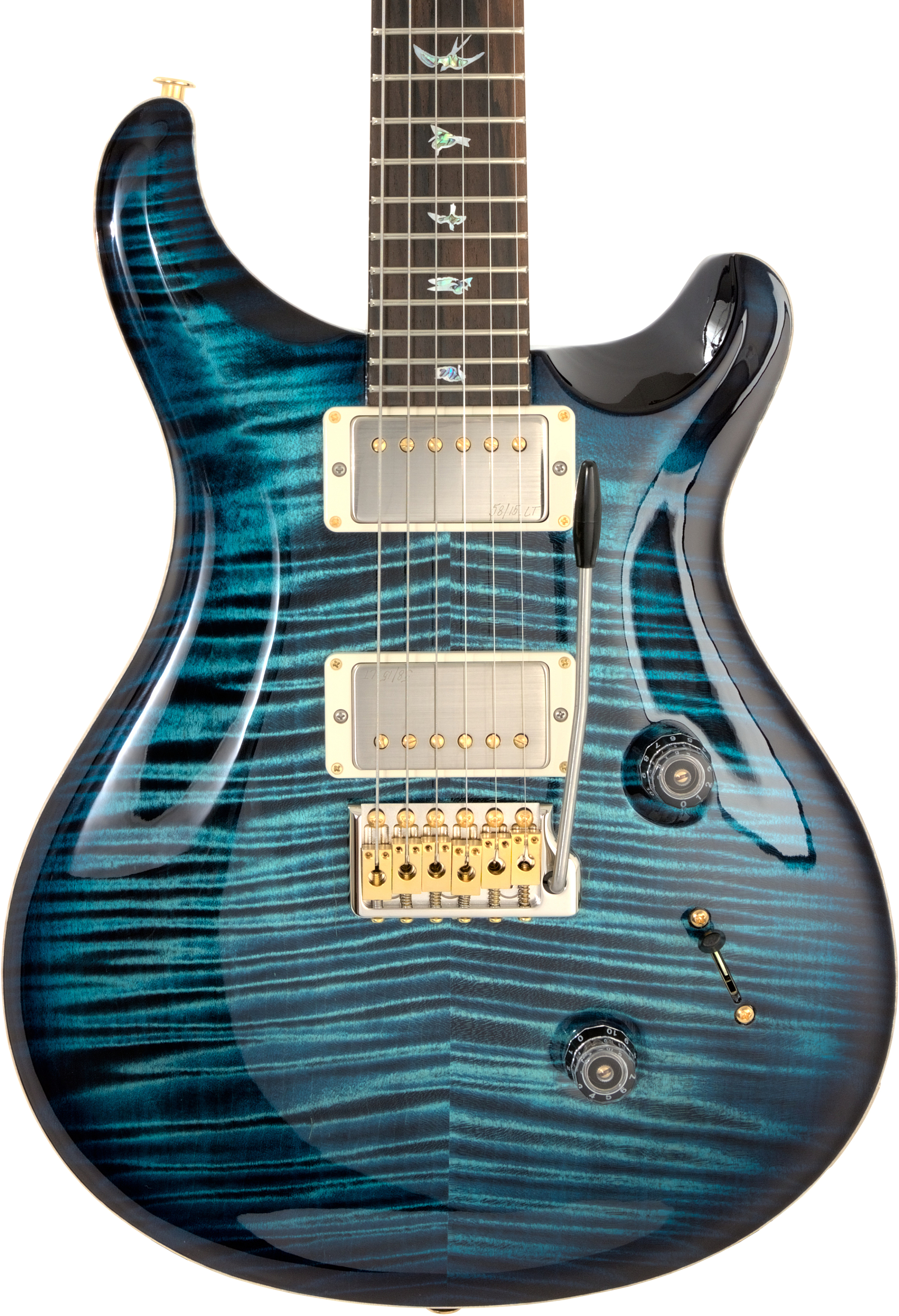 PRS Custom 24 Wood Library German Edition Run #2 Cobalt Blue