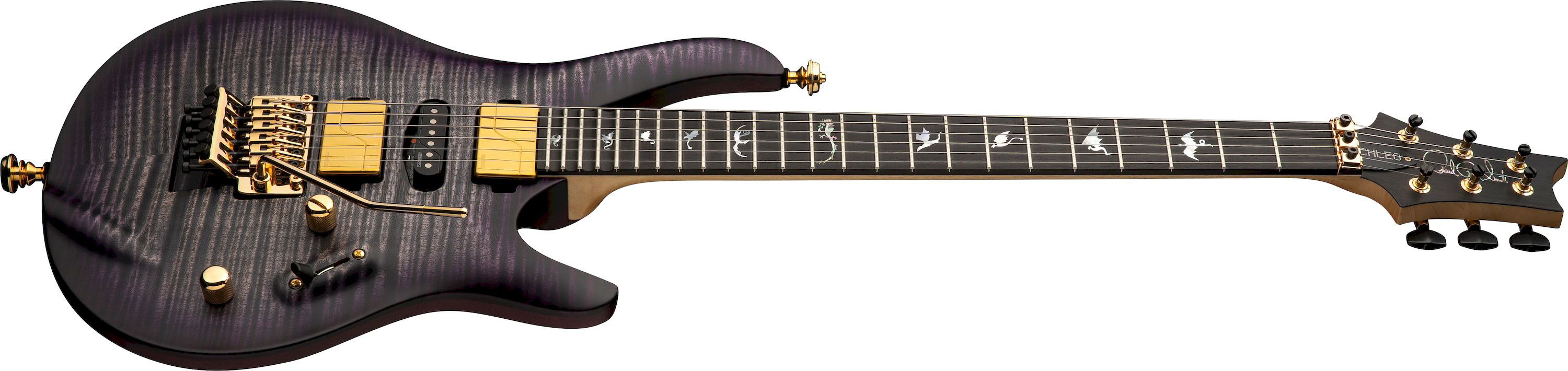PRS Chleo Herman Li Signature Limited Edition Charcoal Purple Wraparound Burst – Bild 3