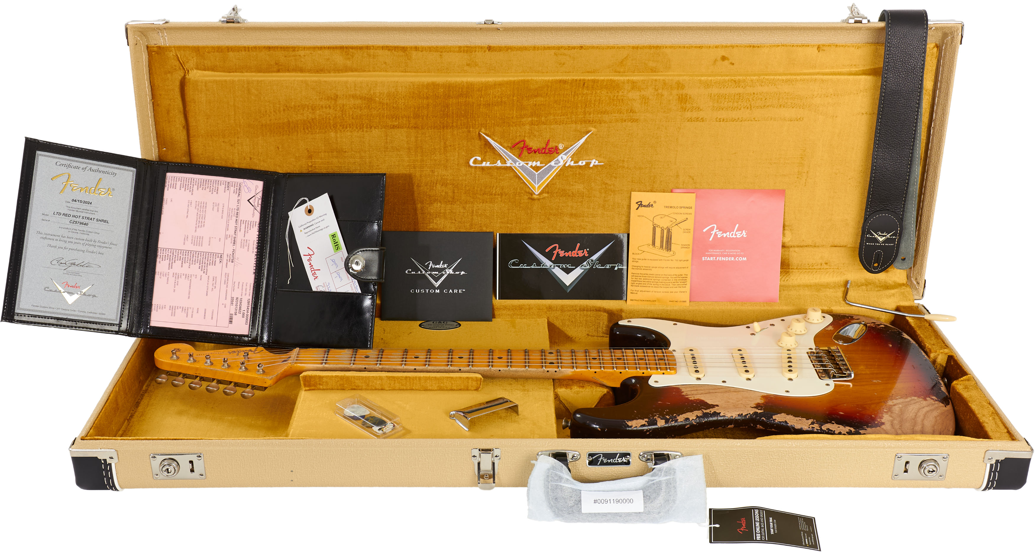 Fender Custom Shop Red Hot Stratocaster Super Heavy Relic Faded Chocolate 3-Color Sunburst Limited Edition – Bild 8