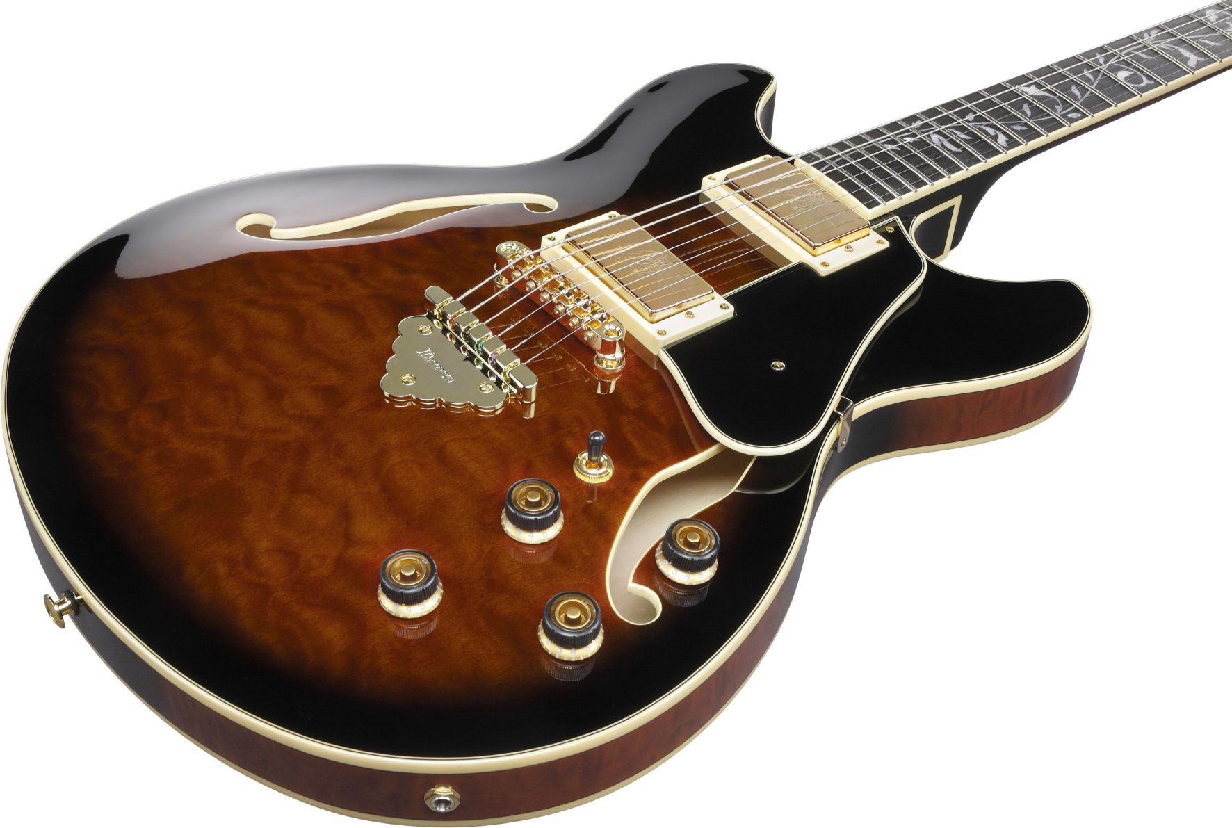 Ibanez AS 93 QMSP-DBS Dark Brown Sunburst – Bild 4