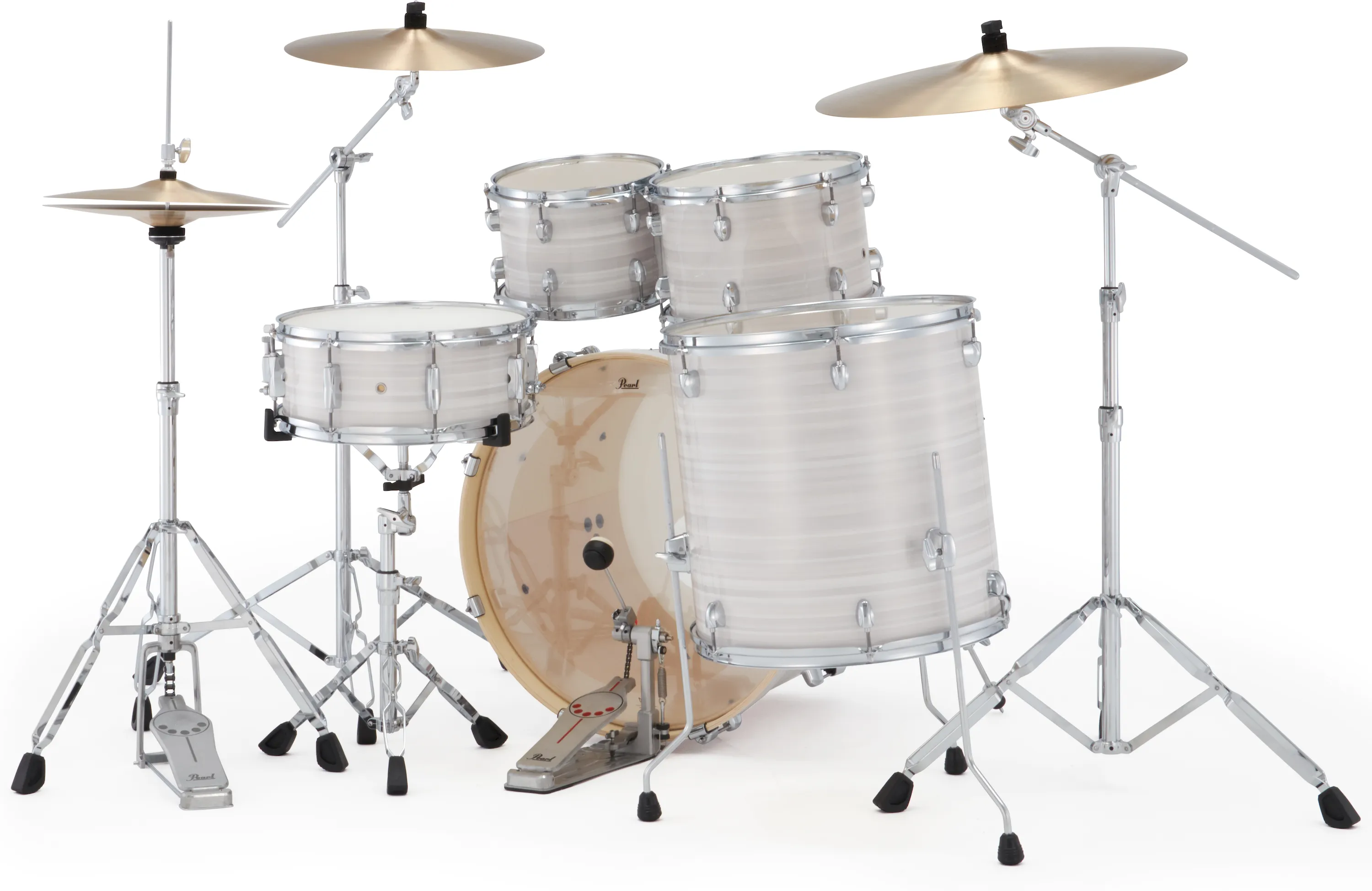 Pearl EXX725SNBR/C777 Export Drumset Slipstream White/Sabian PX – Bild 2