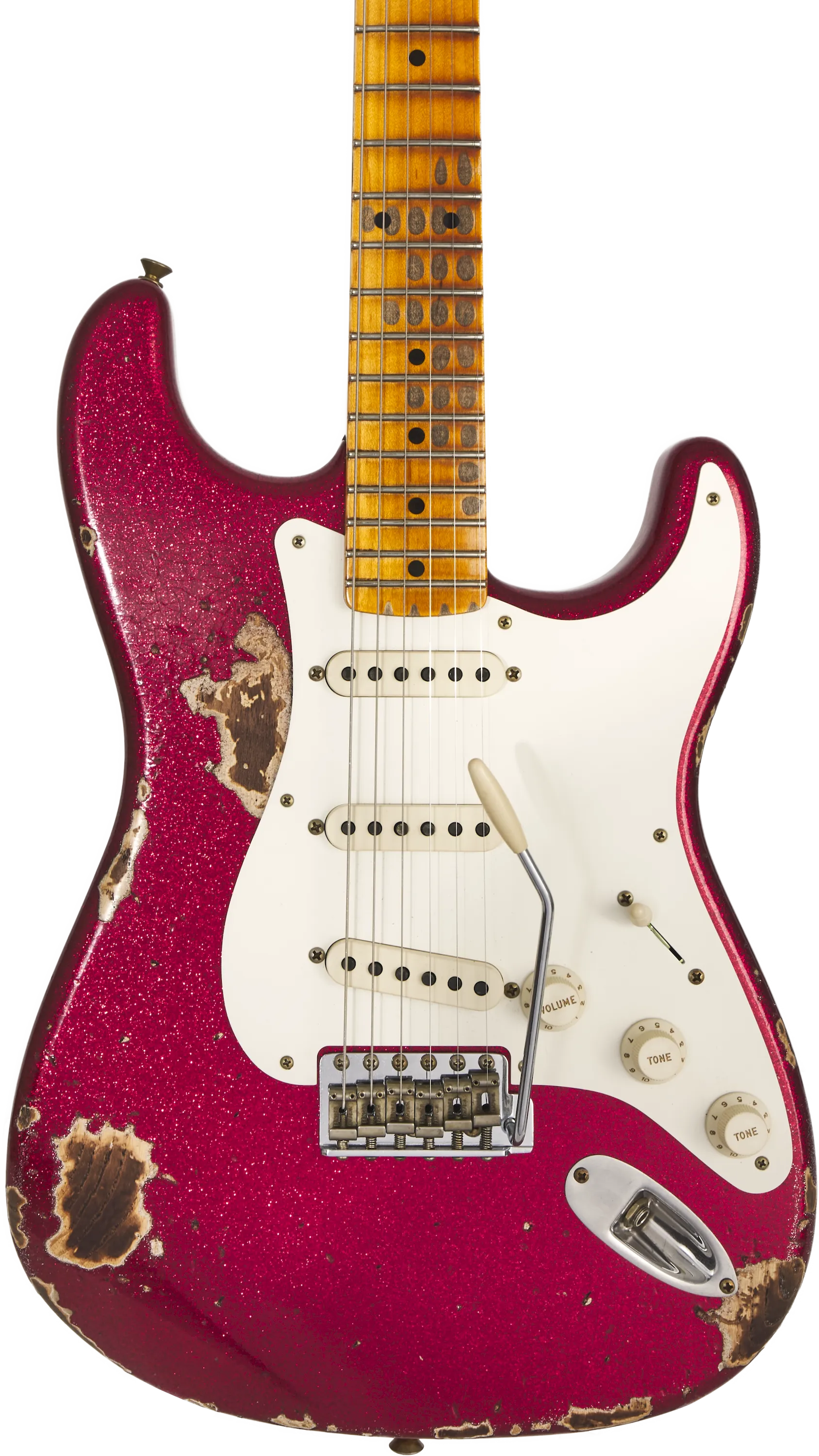 Fender Custom Shop 1957 Stratocaster Heavy Relic Red Sparkle – Bild 3