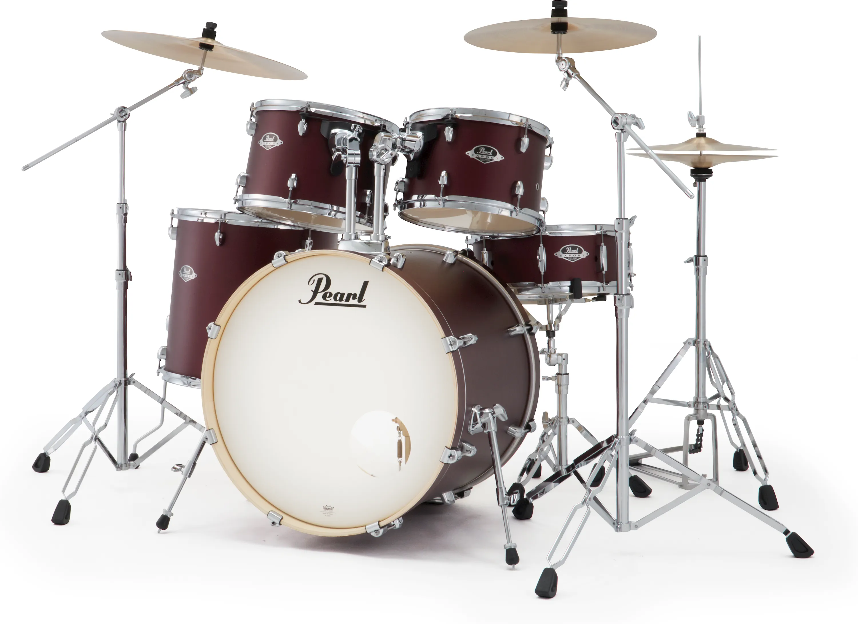 Pearl EEXX725SNBR/C864 Export Drumset Satin Scarlet/Sabian PX
