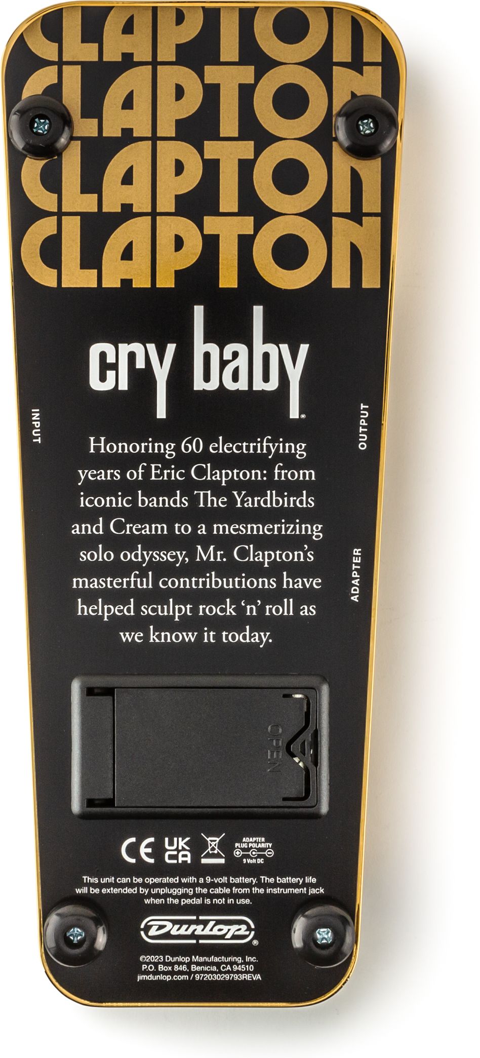 Dunlop EC95G Eric Clapton Cry Baby Wah Limited Edition