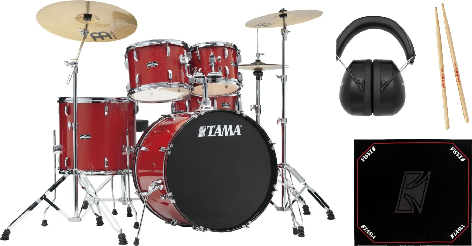 Tama Stagestar Bundle - Candy Red Sparkle 22"