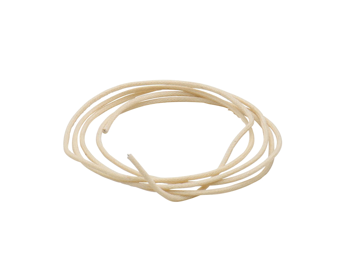 Göldo Single Coil Stoffkabel Aged White 1m Göldo Single Coil Stoffkabel Aged White 1m