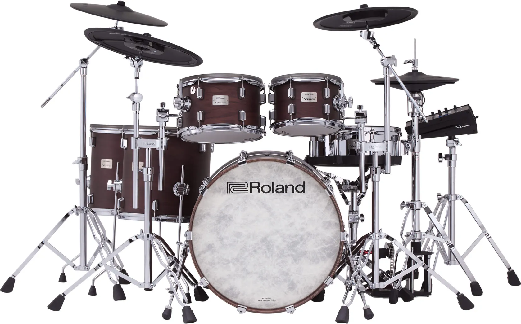 Roland VAD716-SW Electronic Drum Kit – Satin Walnut – Bild 2