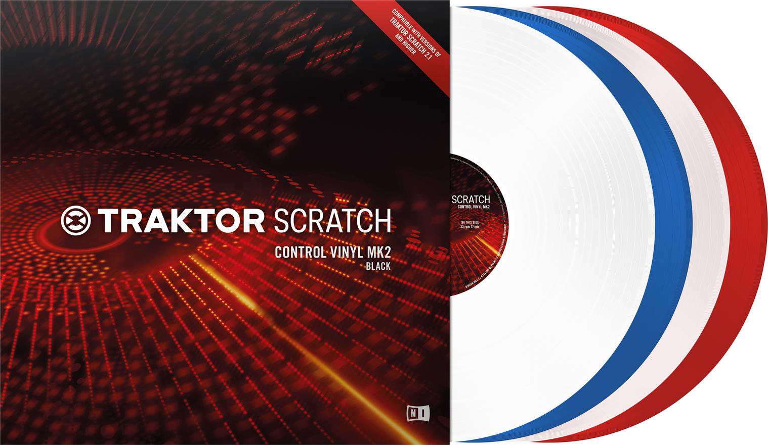 Native Instruments Traktor Scratch Control Vinyl MKII, clear Native Instruments Traktor Scratch Control Vinyl MKII, clear
