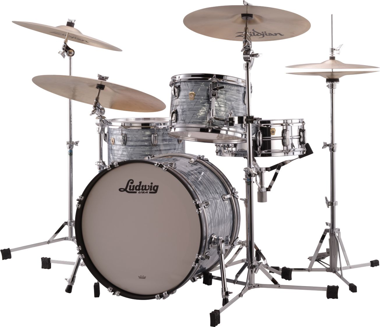 Ludwig L84023AX52 Classic Maple Downbeat - Sky Blue Pearl