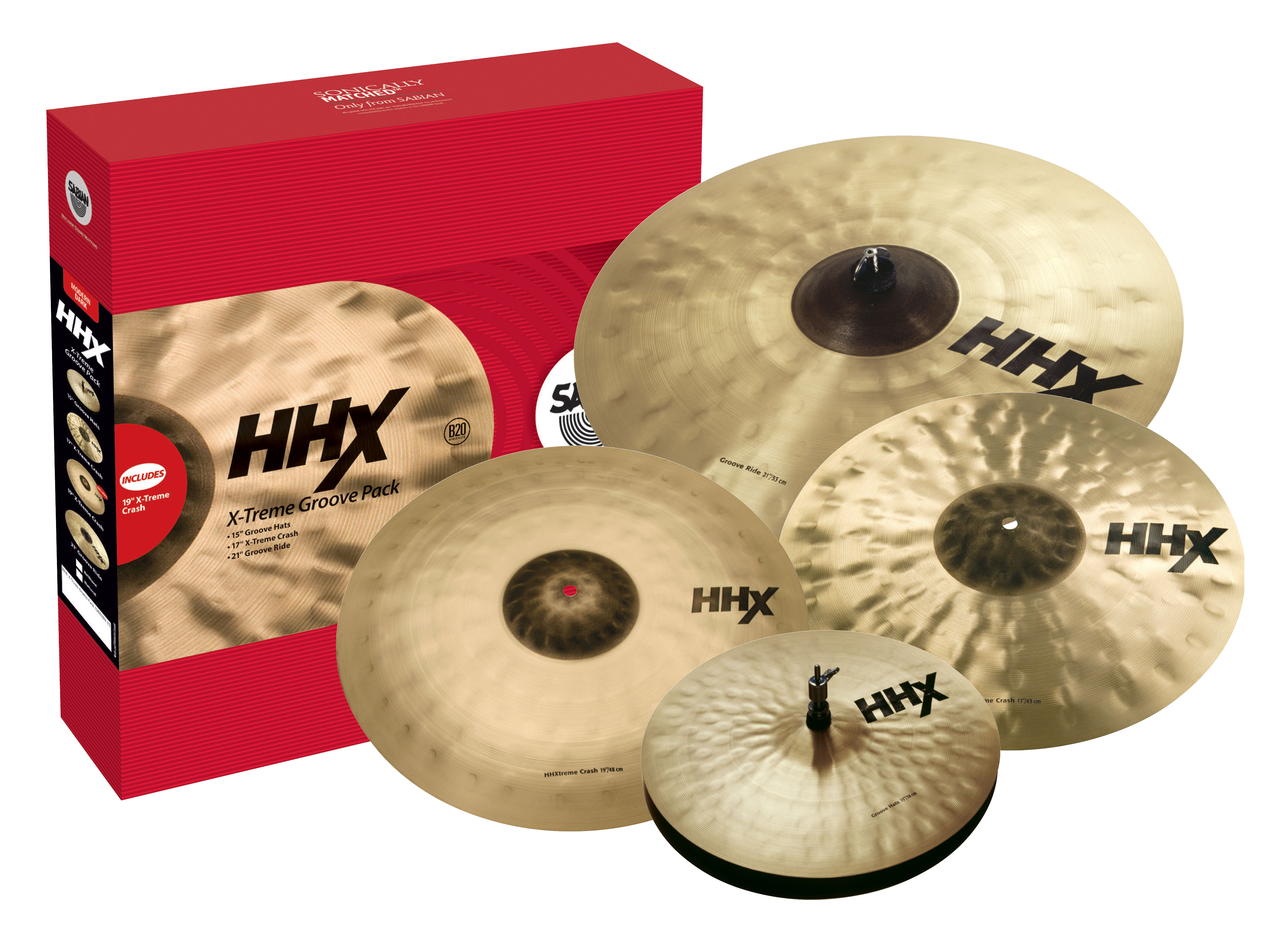 Sabian HHX X-TREME GROOVE PACK 4-piece cymbal set (return) Sabian HHX X-TREME GROOVE PACK 4-piece cymbal set (return)
