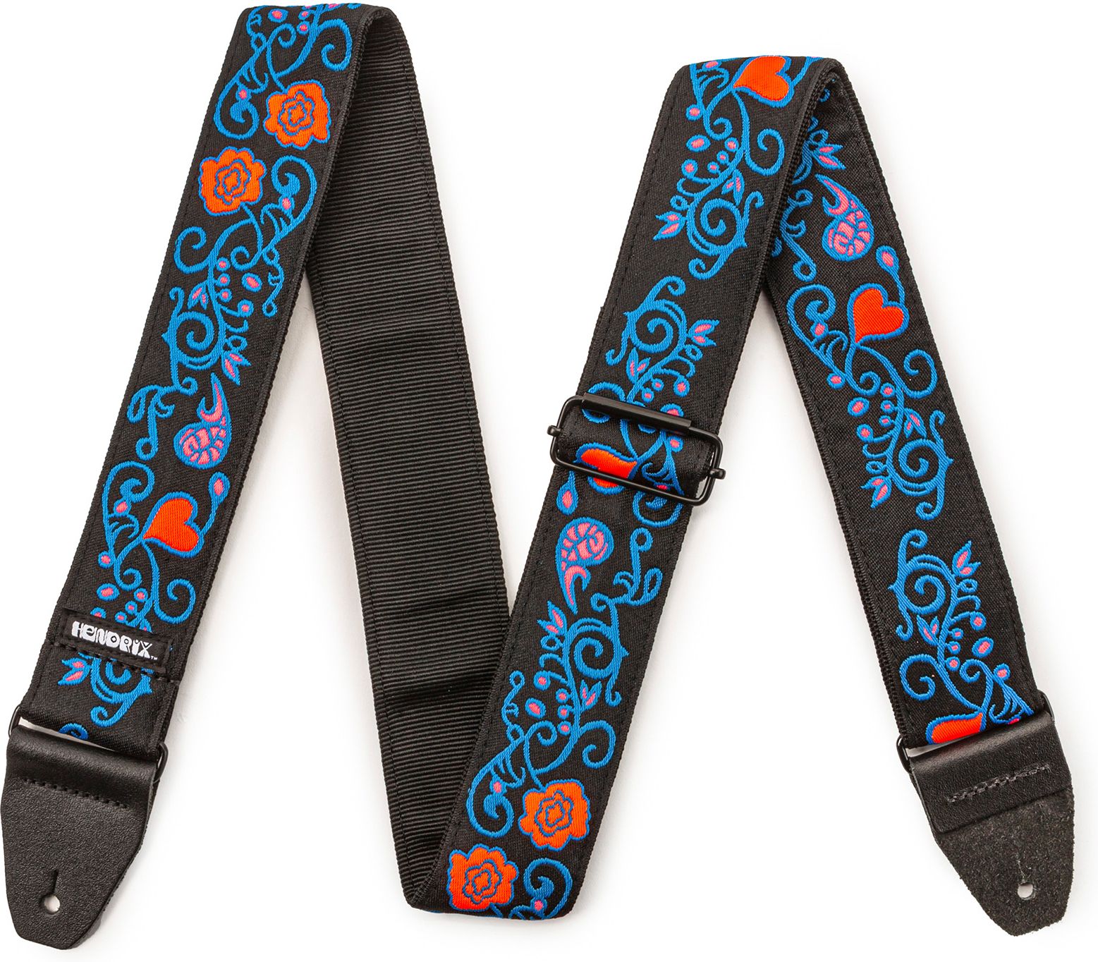 Dunlop Jimi Hendrix Blacklight Gurt Monterey Blue JH24