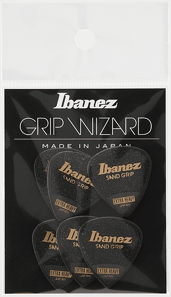 Ibanez picks Sand Grip Black Extra Heavy Small 1.20mm 6-pack