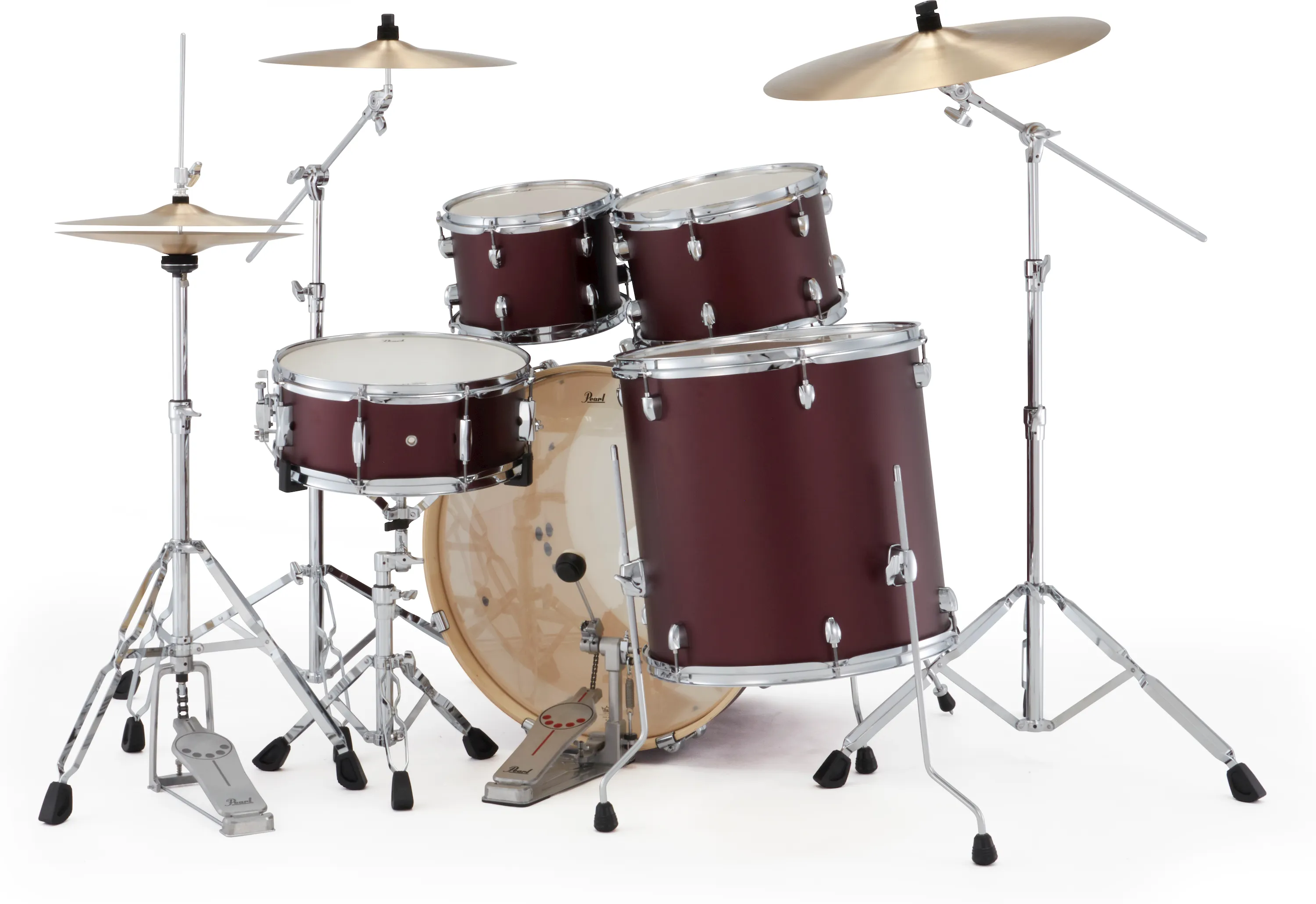 Pearl EXX705NNBR/C864 Export Drumset Studio - Satin Scarlet/Sabian PX – Bild 2