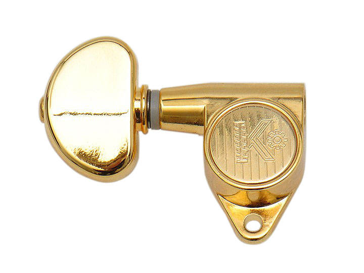Kluson Mechaniken Round-Backs Kidney Flügel 3/3 Gold