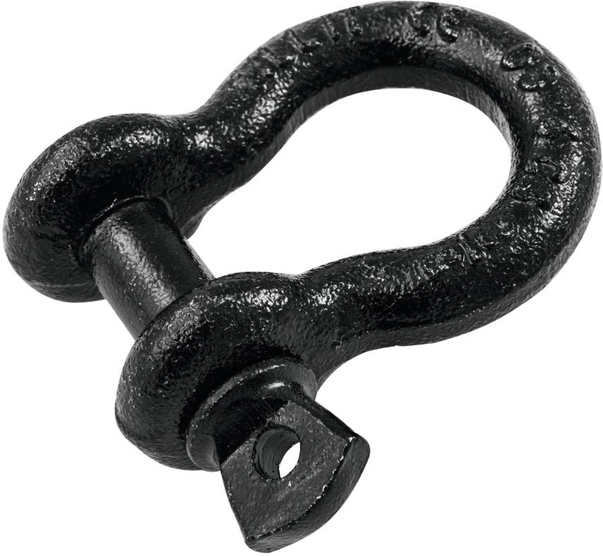 Safetex Schäkel 10mm schwarz mit Schraubbolzen