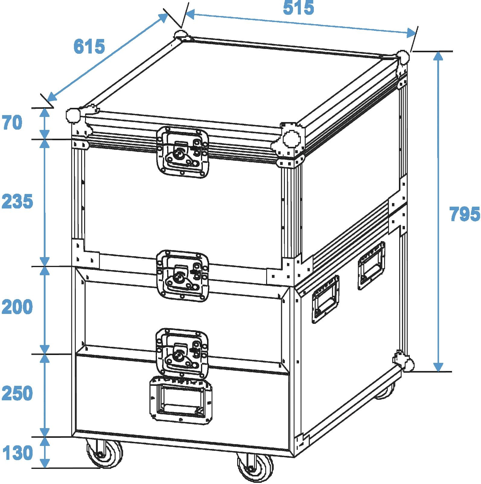 ROADINGER Universal-Roadie-Case mit Rollen – Bild 8