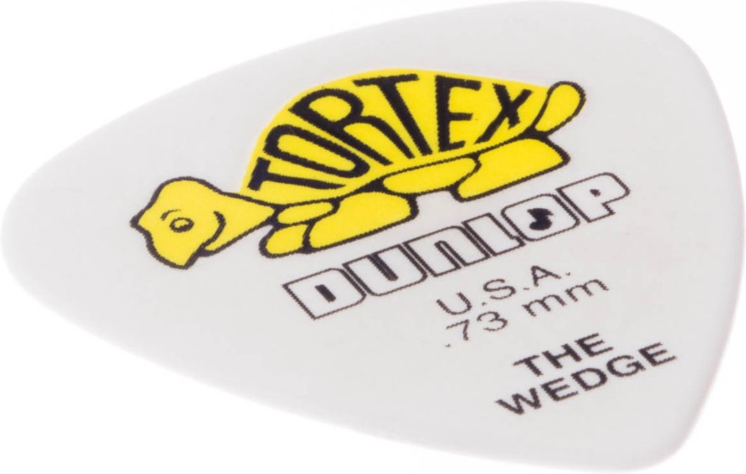 Dunlop Tortex Wedge Plektrum 0.73mm weiß 424R73 – Bild 3