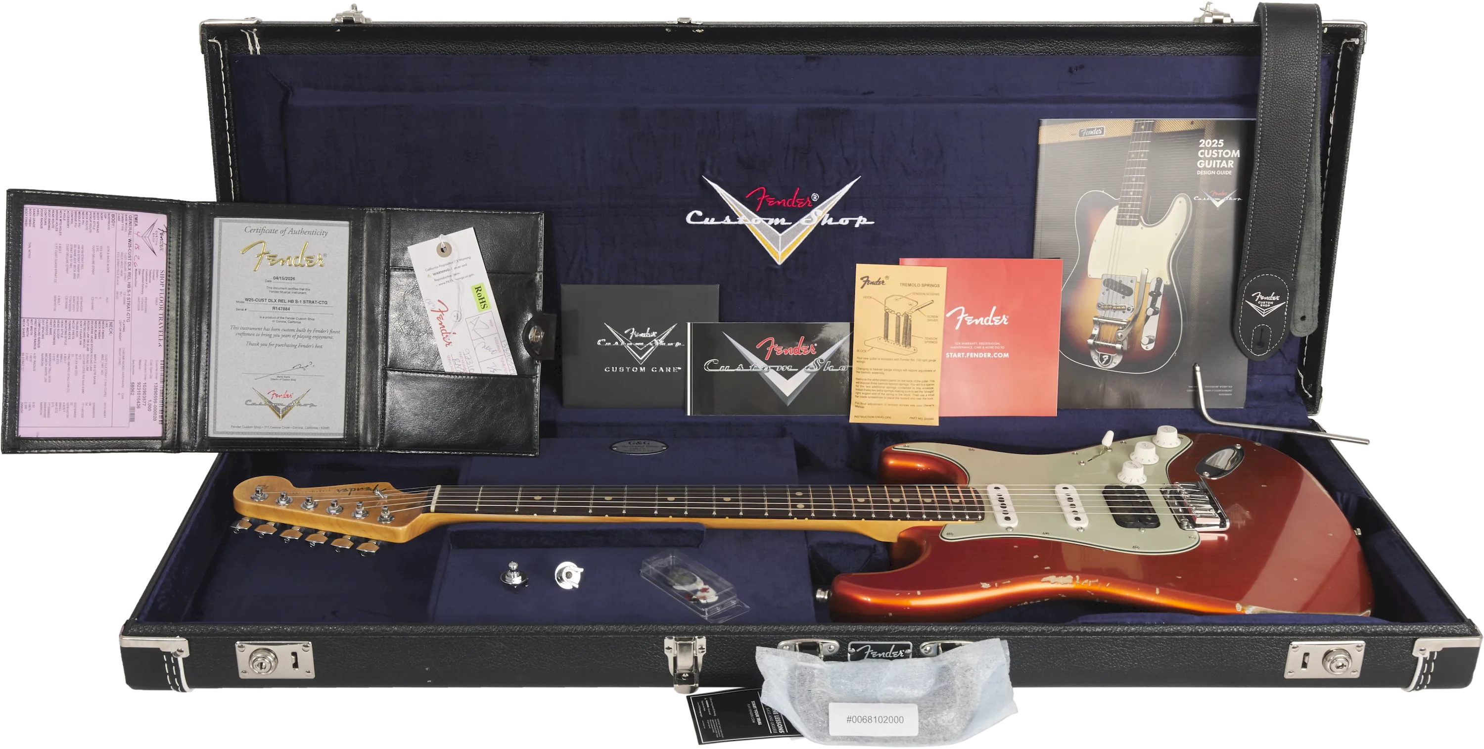 Fender Custom Shop Deluxe HB S-1 Strat Relic Candy Tangerine – Bild 8