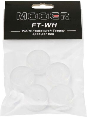 Mooer Candy Footswitch Topper white 5er Set Mooer Candy Footswitch Topper white 5er Set