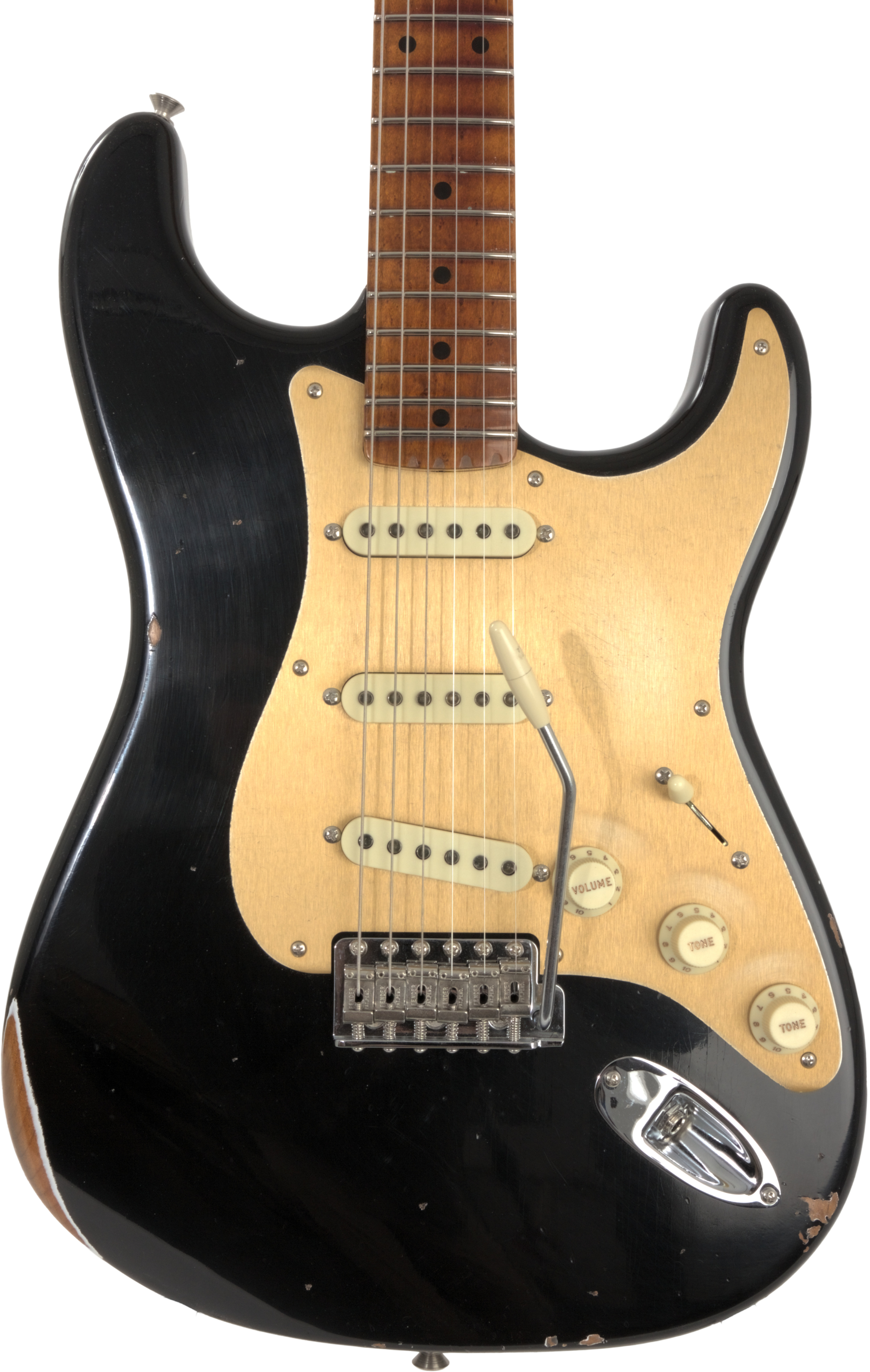 Fender Custom Shop 1956 Stratocaster Relic/CC-HW Aged Black Limited Edition – Bild 3