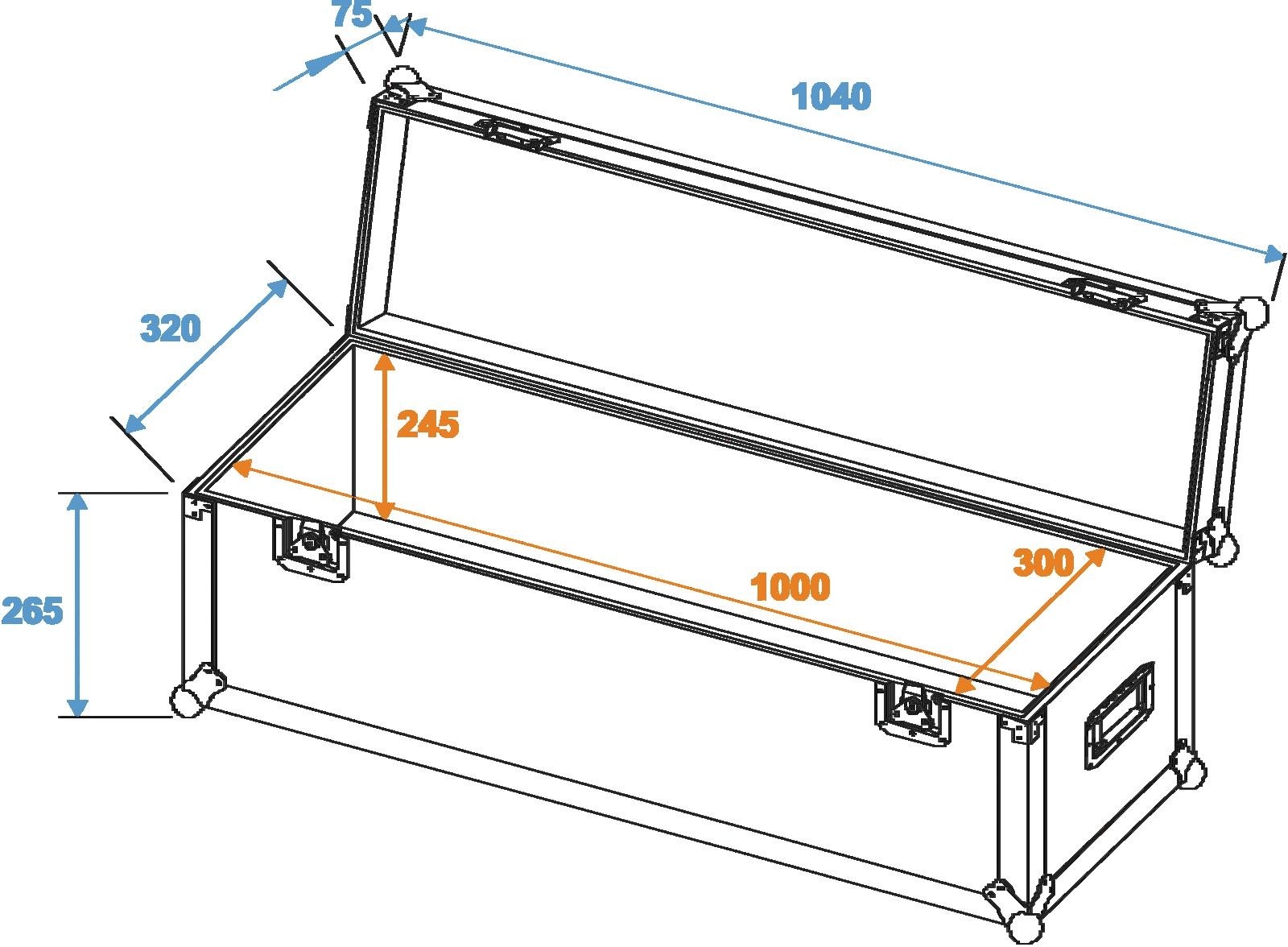 ROADINGER Universal-Case Profi 100x30x30cm – Bild 2