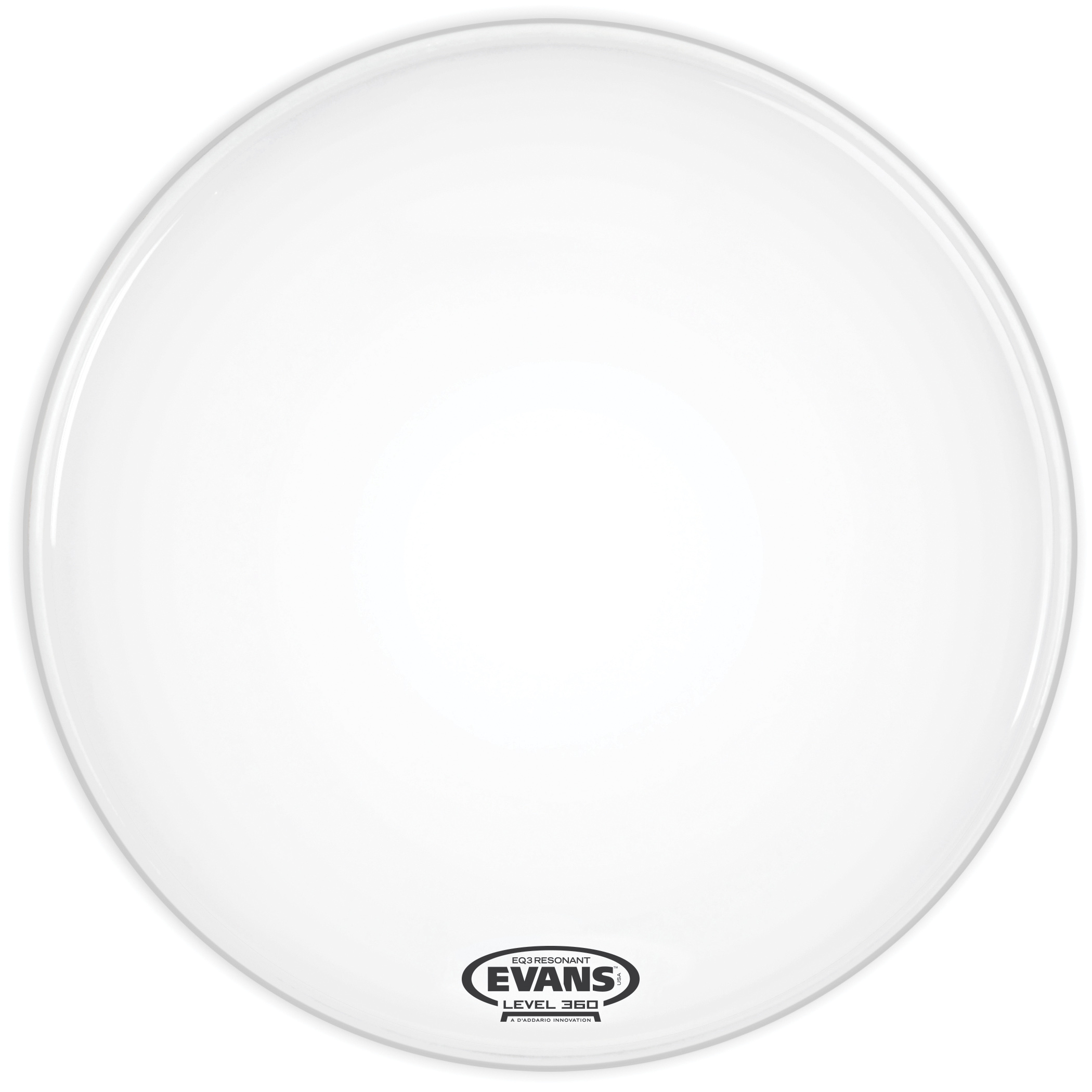 Evans BD22RSW-NP EQ3 Resonant Smooth White 22" ohne Loch