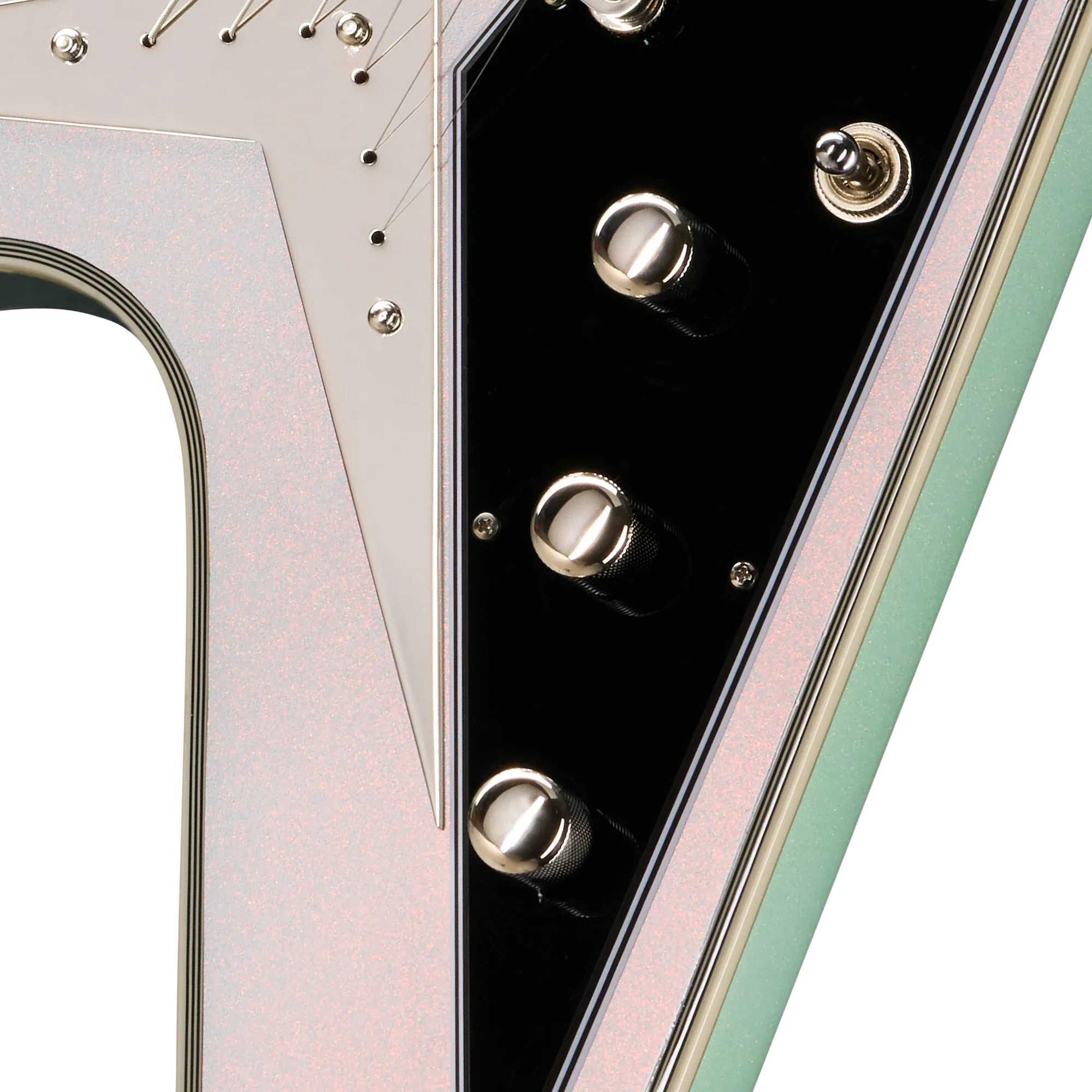 Epiphone Flying V Custom Futura Quicksilver Shift – Bild 6