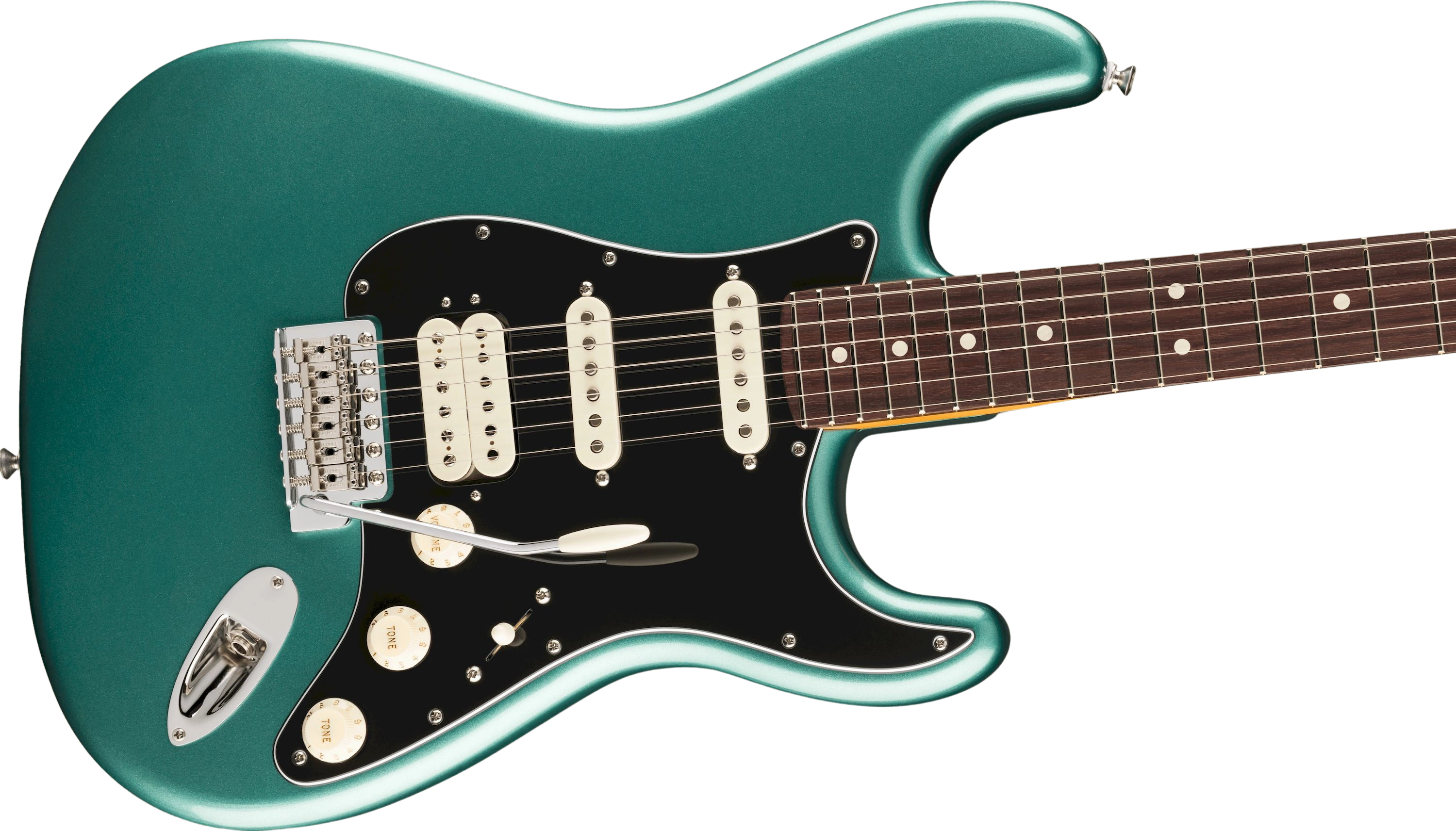 Fender American Professional Classic Stratocaster HSS Faded Sherwood Green Metallic – Bild 3