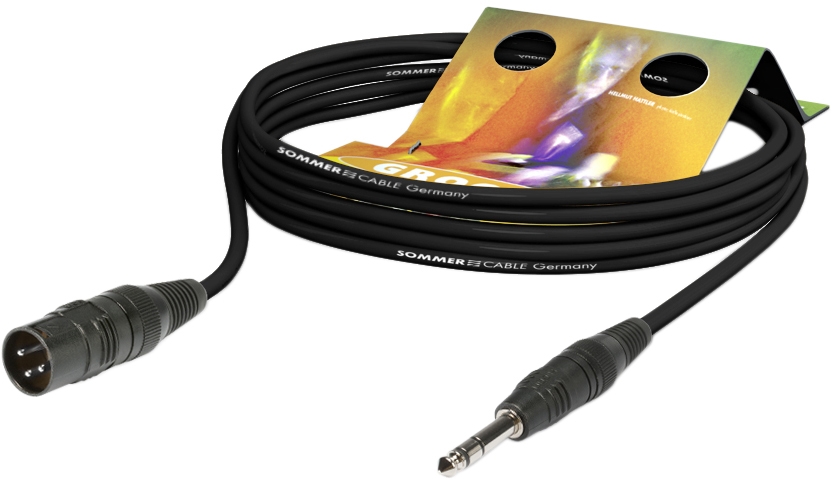 Sommer Cable Stage 22 XLRm-Klinke 6,3sym. HICON 6m schwarz