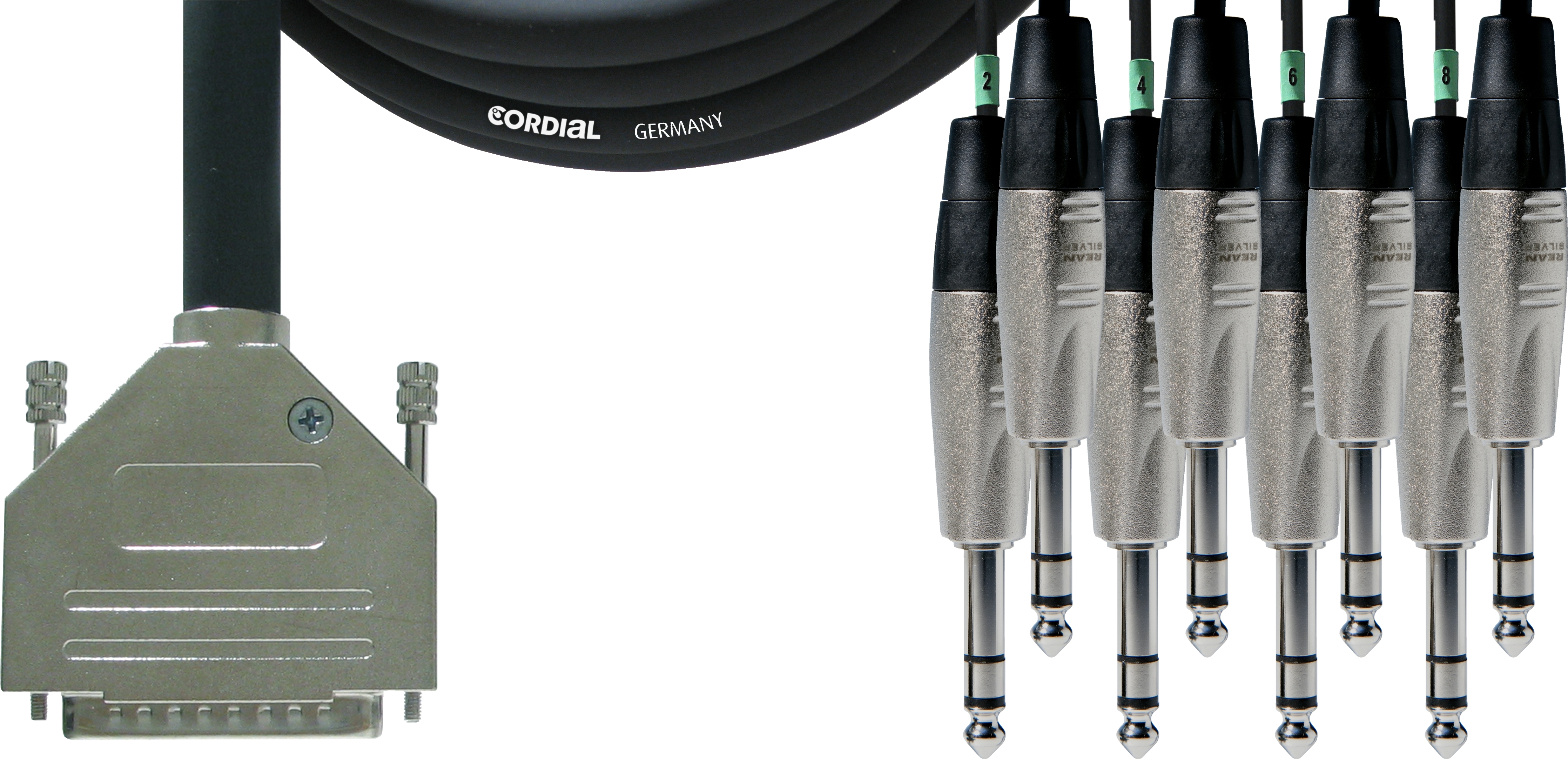 Cordial CFD 3 DVT Multicore analog 8Ch 3,0m SubD25/Klinke mono - Neutr