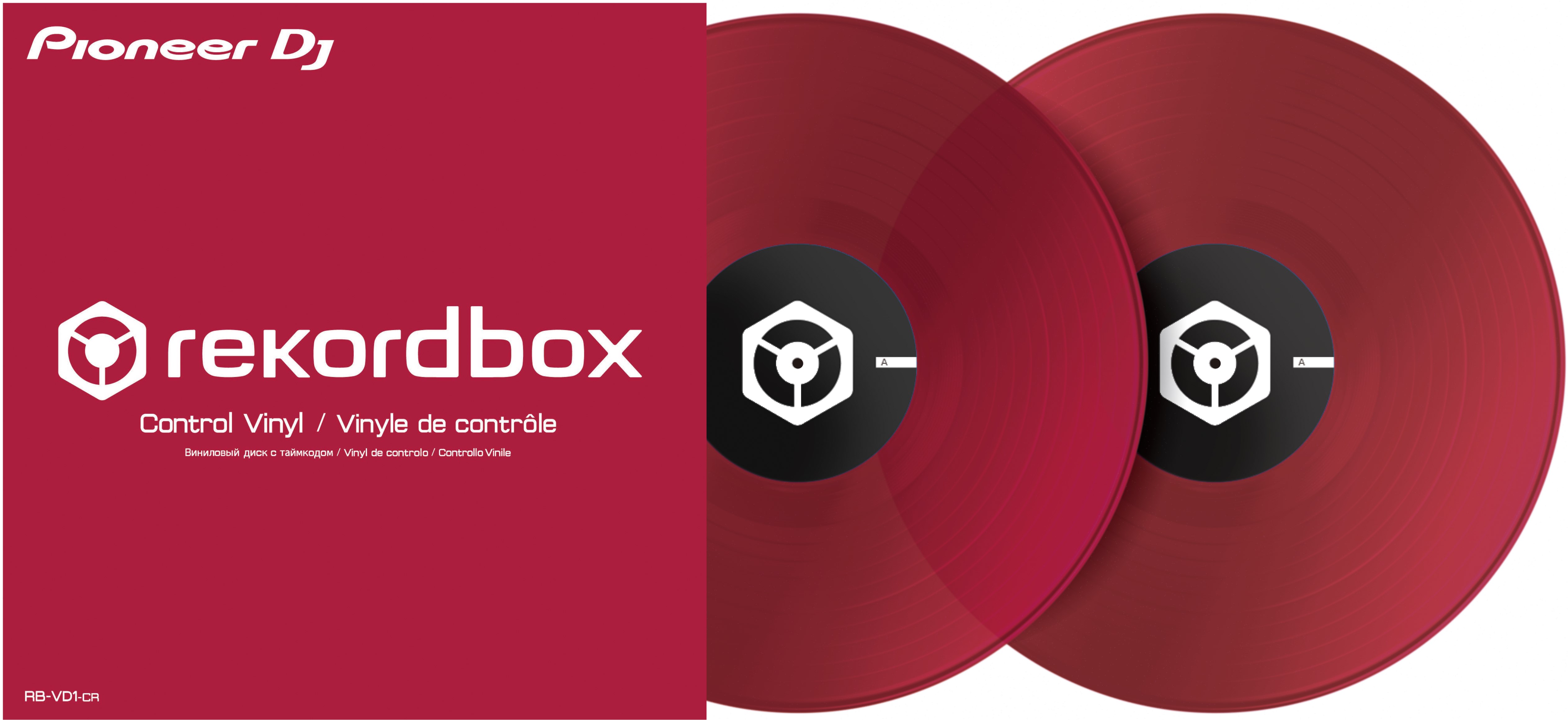 Pioneer RB-VD1-CR 2x Control Vinyl (Rot)