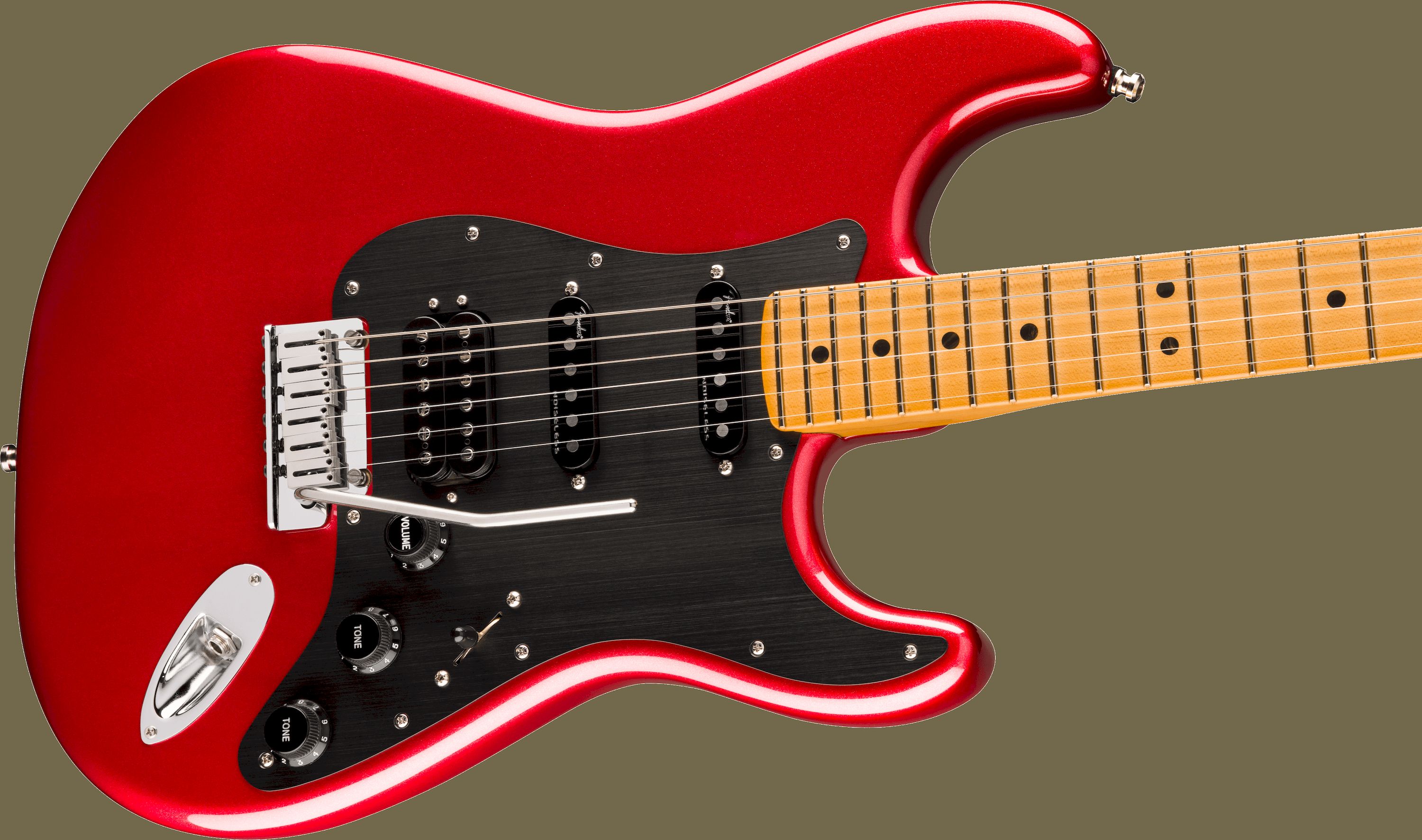 Fender American Ultra II Stratocaster HSS Sinister Red/MN – Bild 3