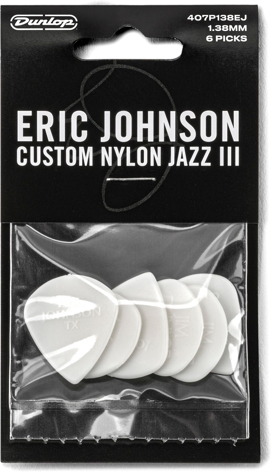Dunlop Eric Johnson Classic Jazz III Picks 47PEJ3N 6er Pack