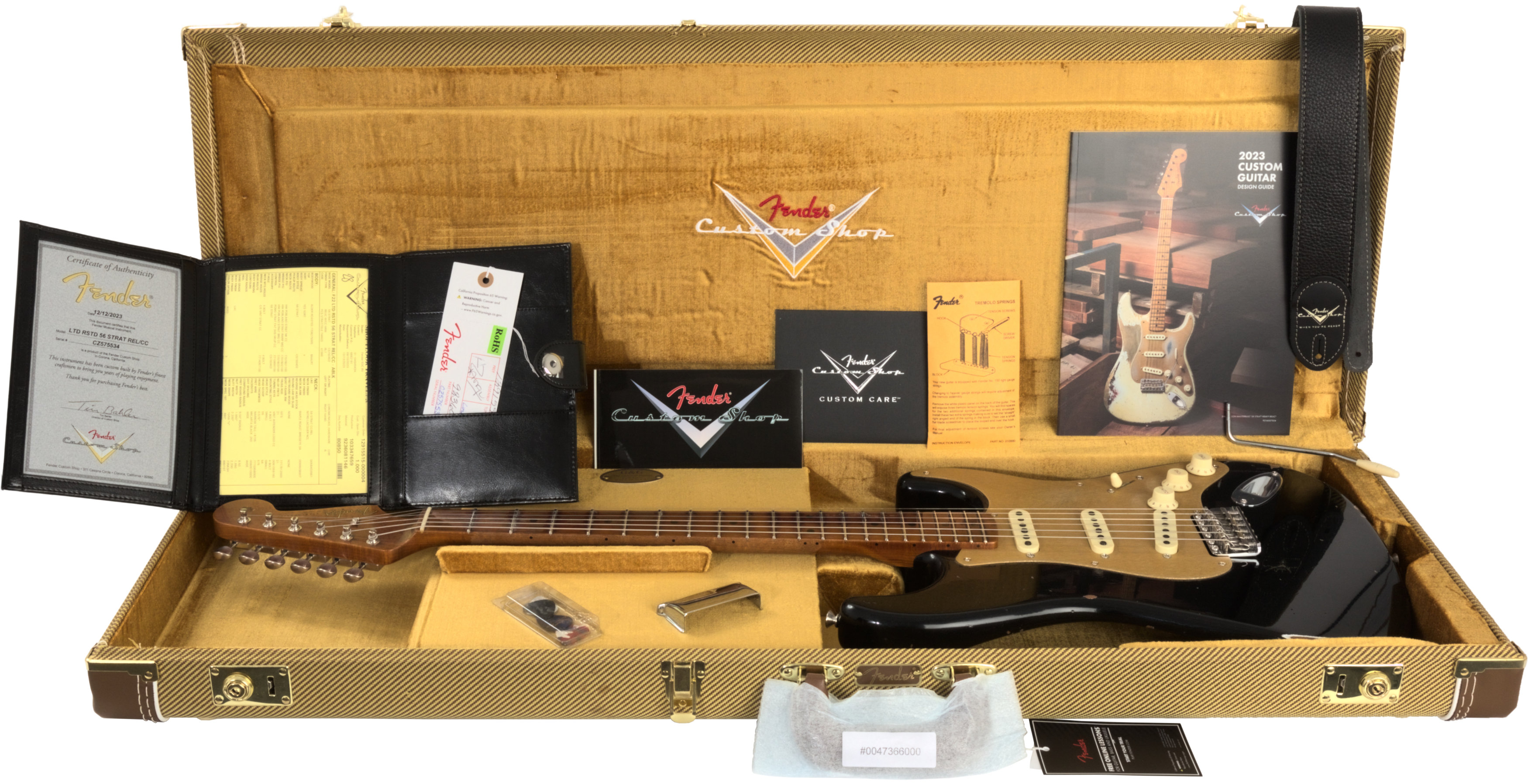 Fender Custom Shop 1956 Stratocaster Relic/CC-HW Aged Black Limited Edition – Bild 8