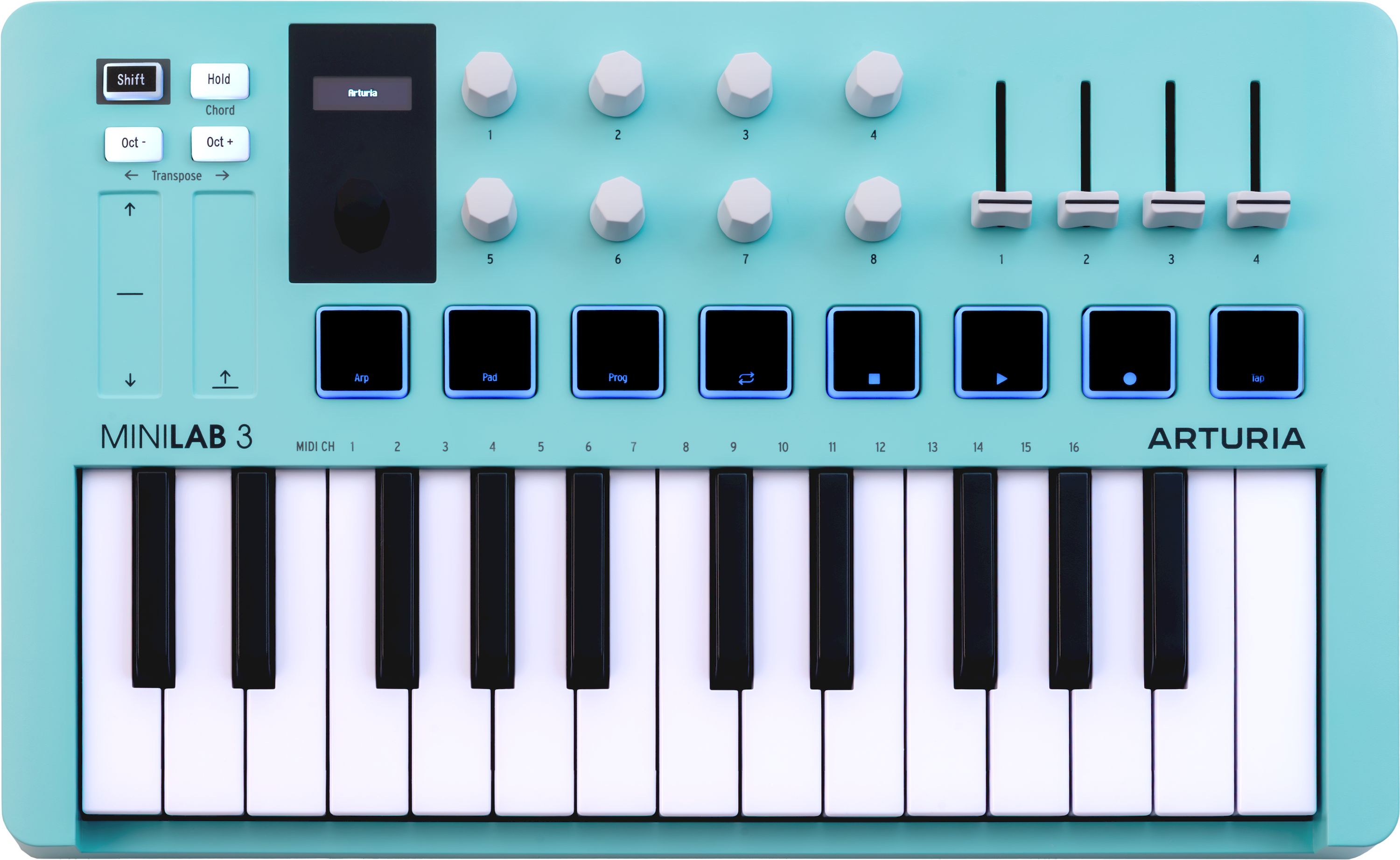 Arturia MiniLab 3 Aquamarine