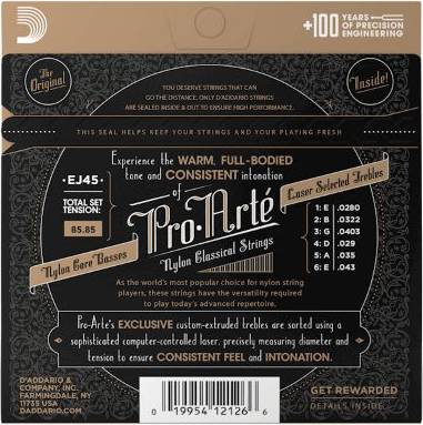 D Addario EJ 45 Pro Arte Nylon Normal Tension – Bild 2