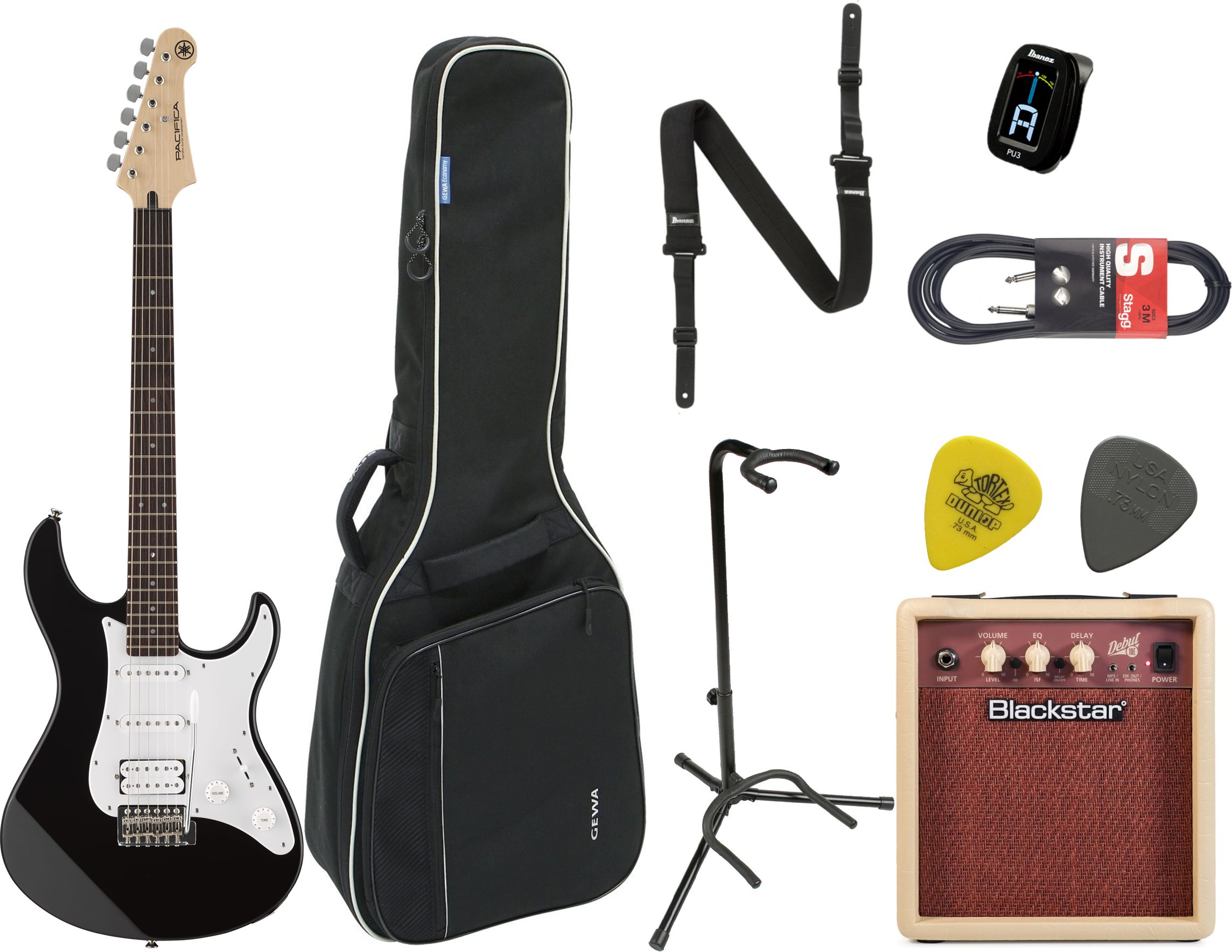 Yamaha Pacifica 012 Black Starterset