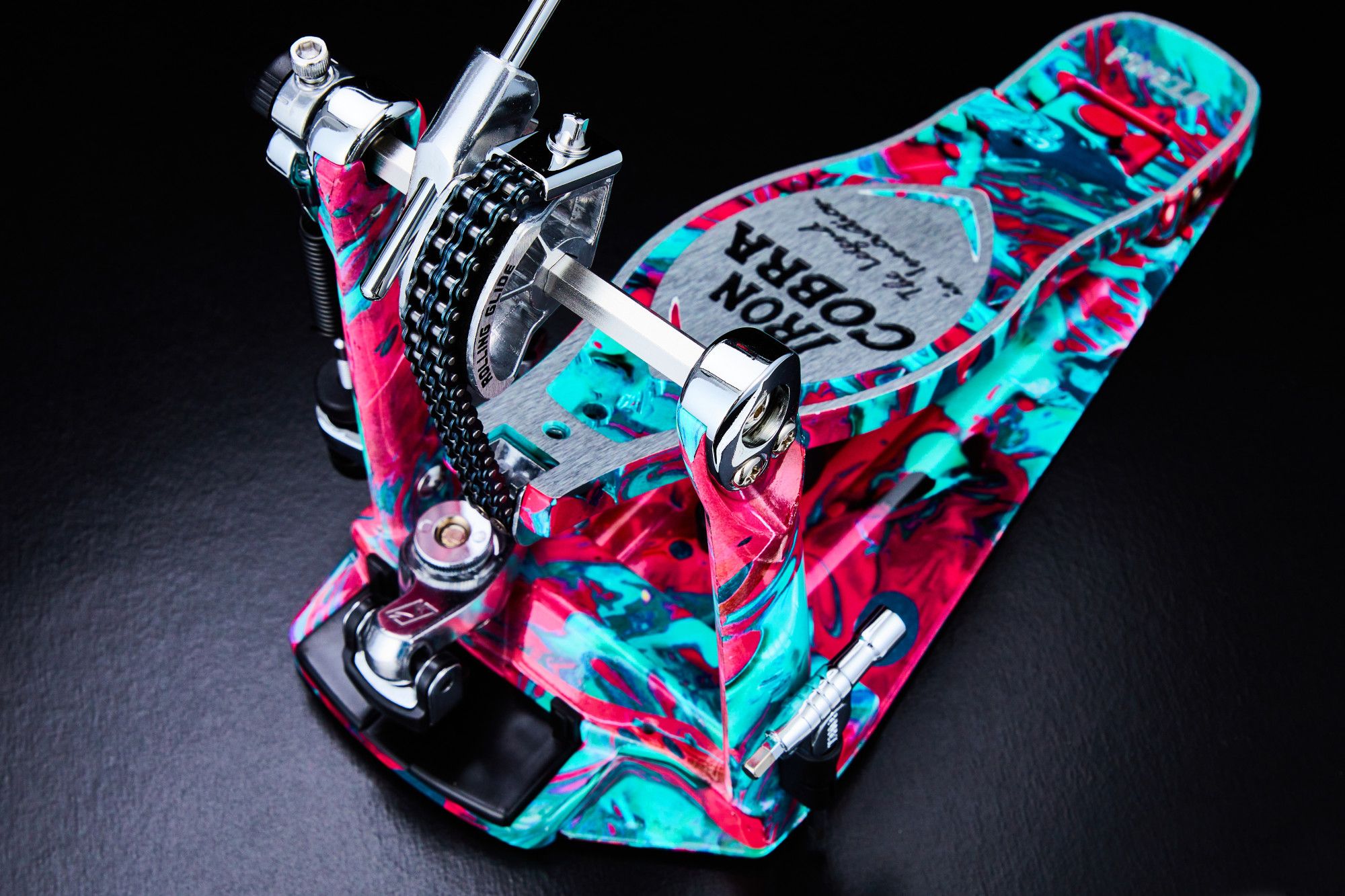 Tama HP900PMCS Iron Cobra Power Glide Single Pedal - Marble Coral Swirl – Bild 7