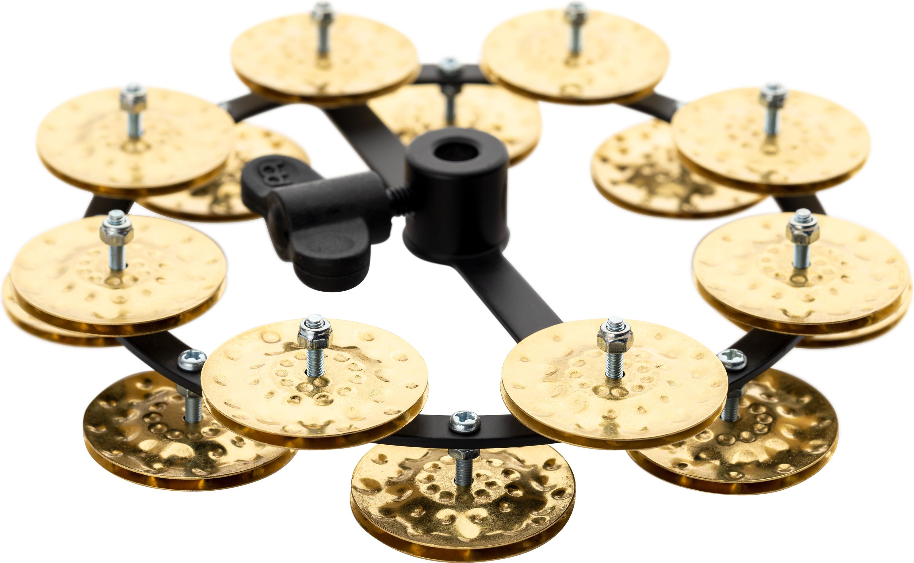 Meinl HTHH2B-BK HiHat Tambourine 2 reihig Messingschellen