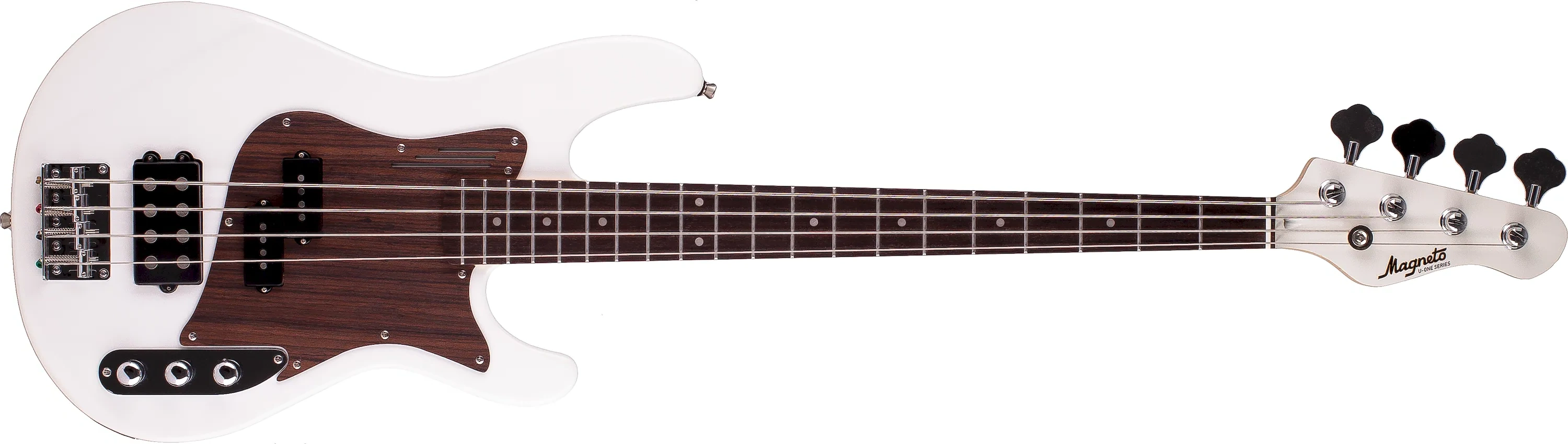 Magneto Topaz Bass Metallic Pearl White