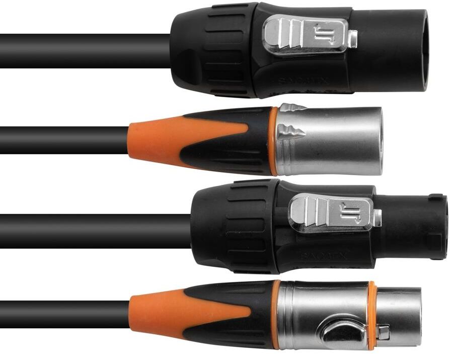 Eurolite Kombikabel DT-2 DMX IP T-Con/3 Pin XLR 5m