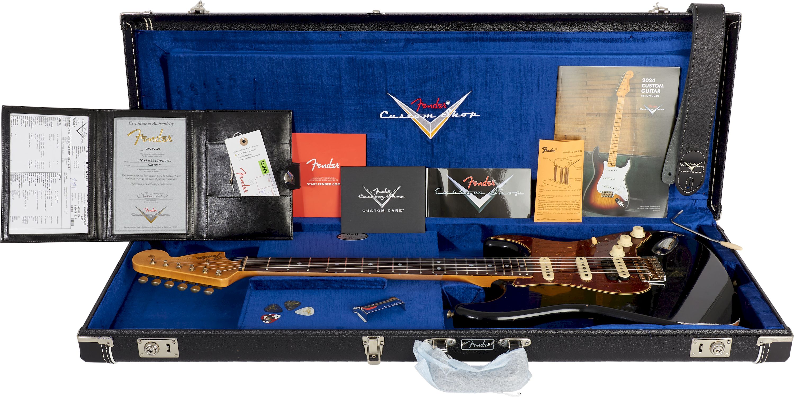 Fender Custom Shop 1967 Stratocaster HSS Relic Aged Black Limited Edition