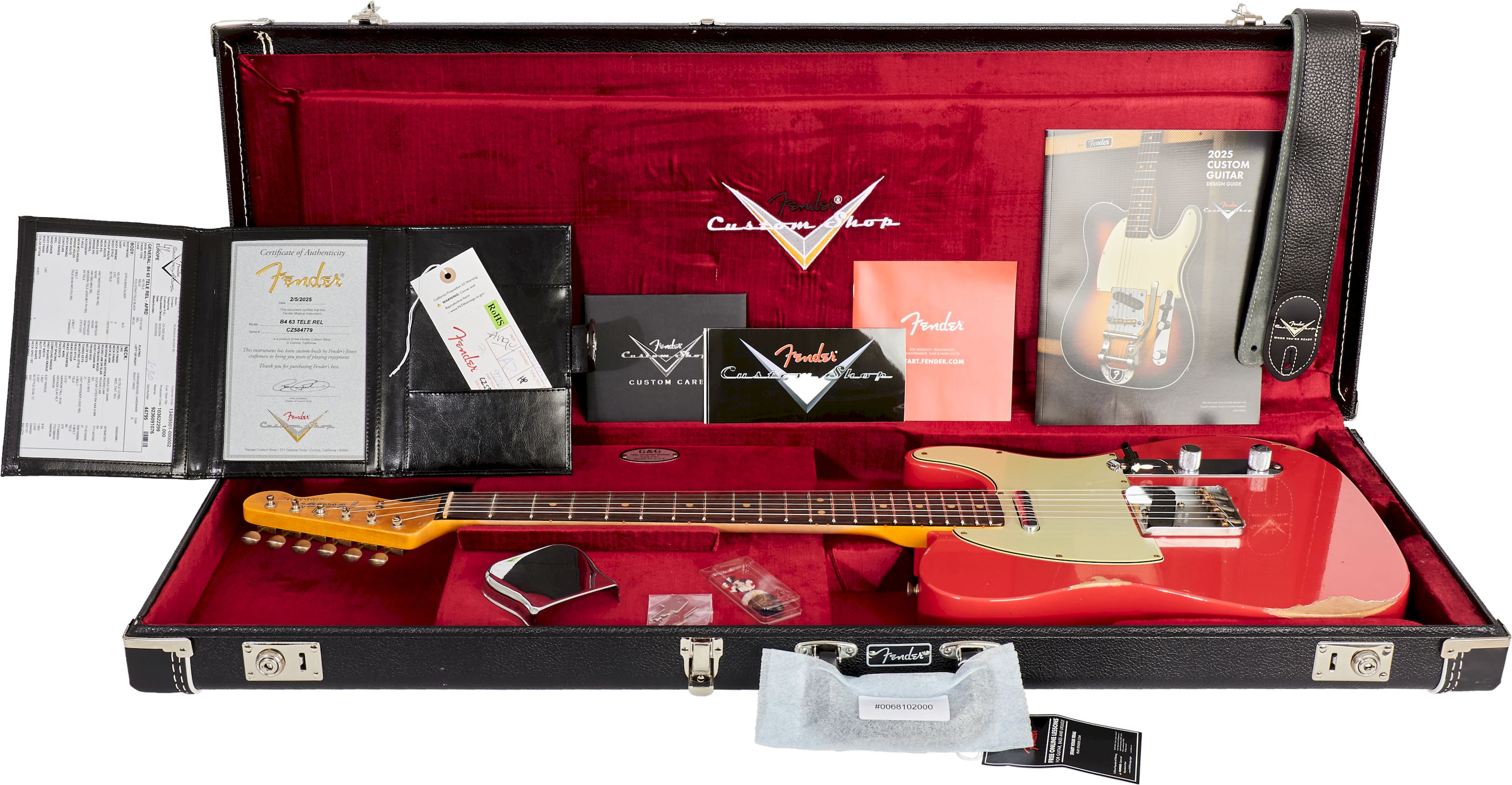 Fender Custom Shop 1963 Telecaster Relic Fiesta Red – Bild 8