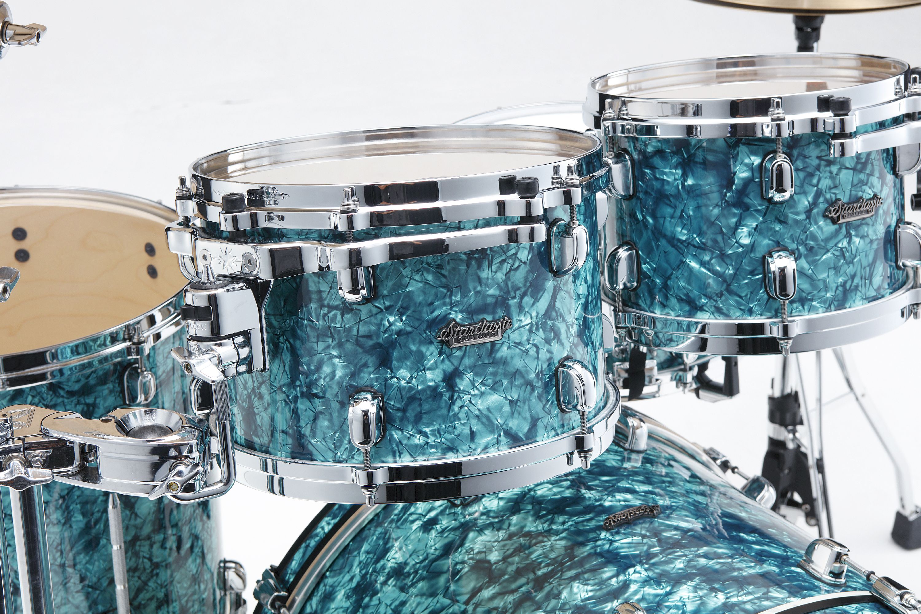 Tama MR42TZS-TQP Starclassic Maple Shell Set 4tlg. - Turquoise Pearl/Chrome – Bild 4