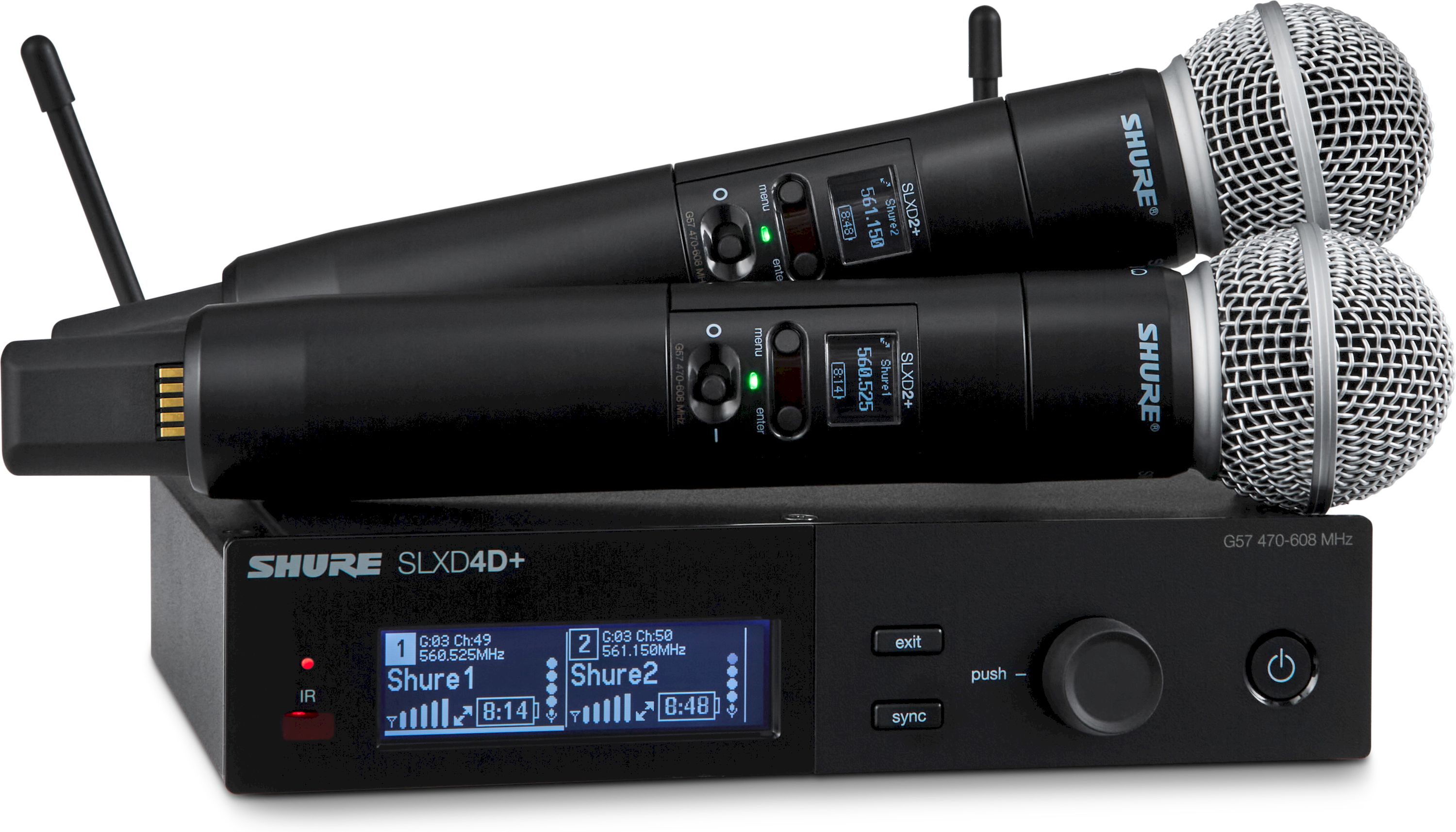 Shure SLXD24D+ Handsendersystem, SM58, S50