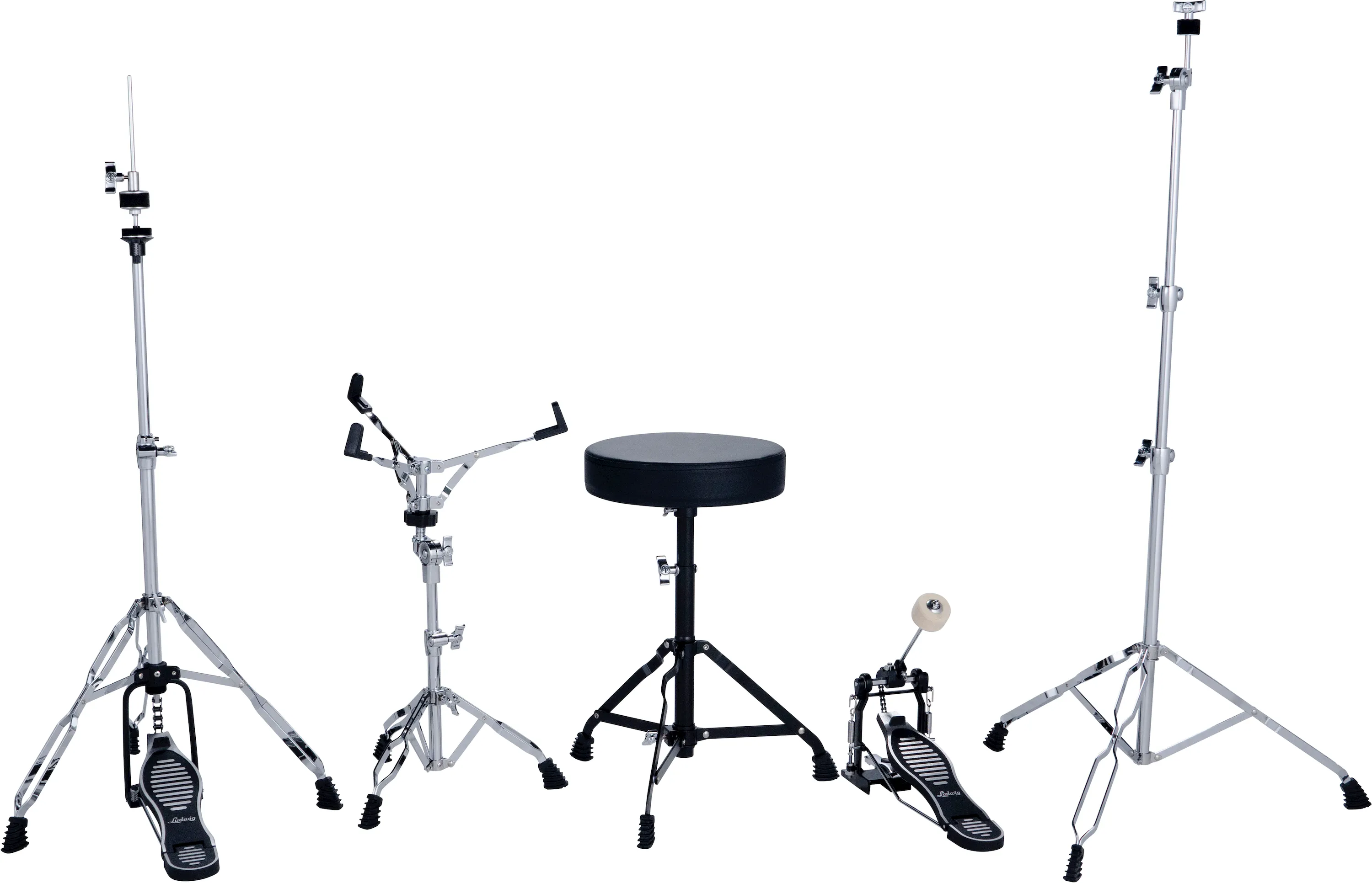 Ludwig LC195C7DIR Accent Drive 5tlg. Drum Set - Snow Dust (Showroom-Modell) – Bild 4