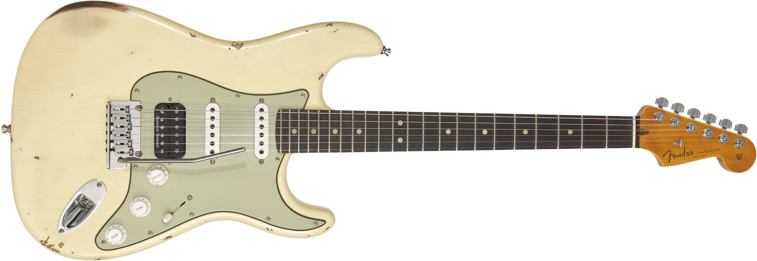 Fender Custom Shop Deluxe HB S-1 Strat Relic Vintage White