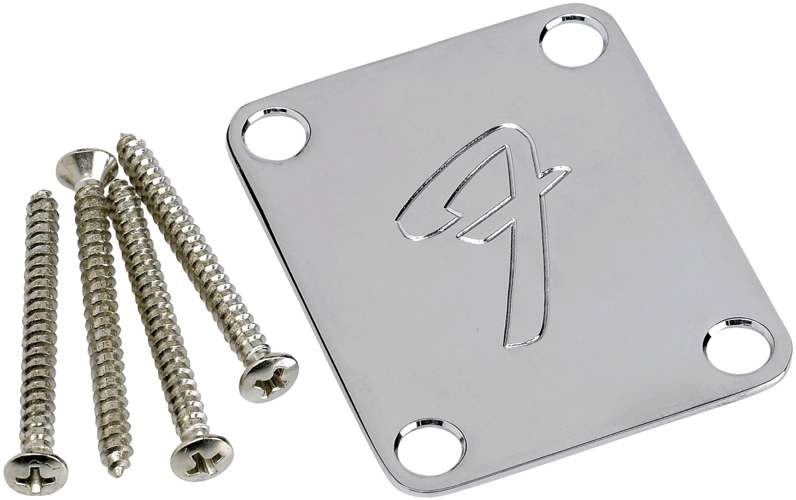 Fender Neck Plate 4-Bolt "F" Vintage-Style Fender Neck Plate 4-Bolt "F" Vintage-Style